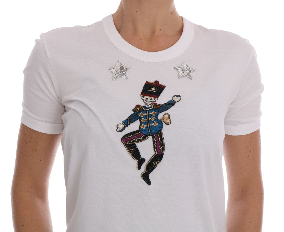 Dolce & Gabbana White Cotton Fairy Tale T-Shirt