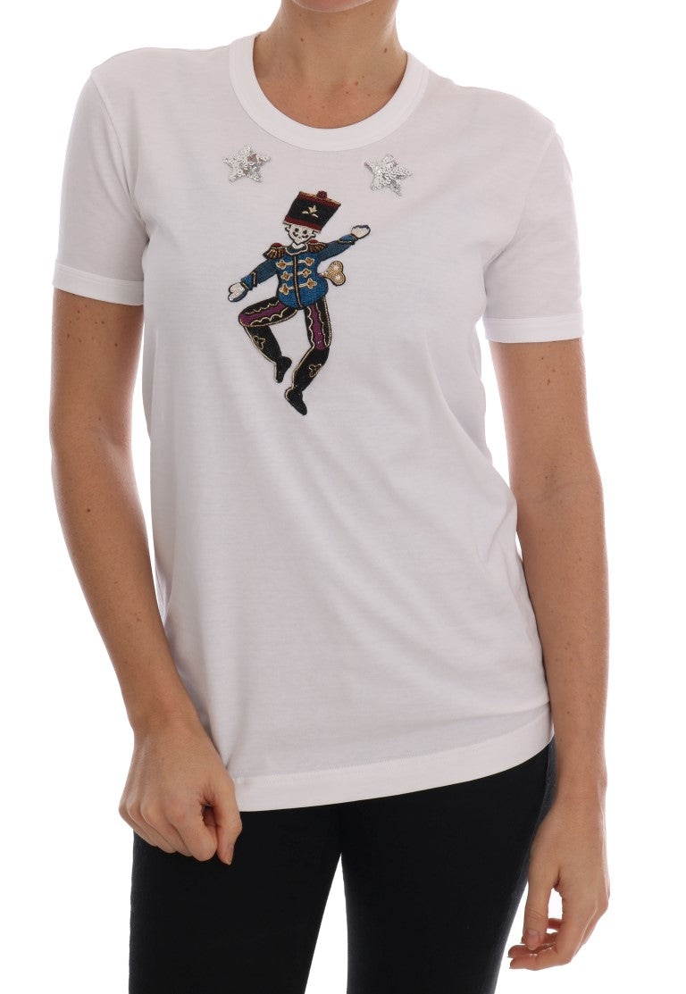 Dolce & Gabbana White Cotton Fairy Tale T-Shirt