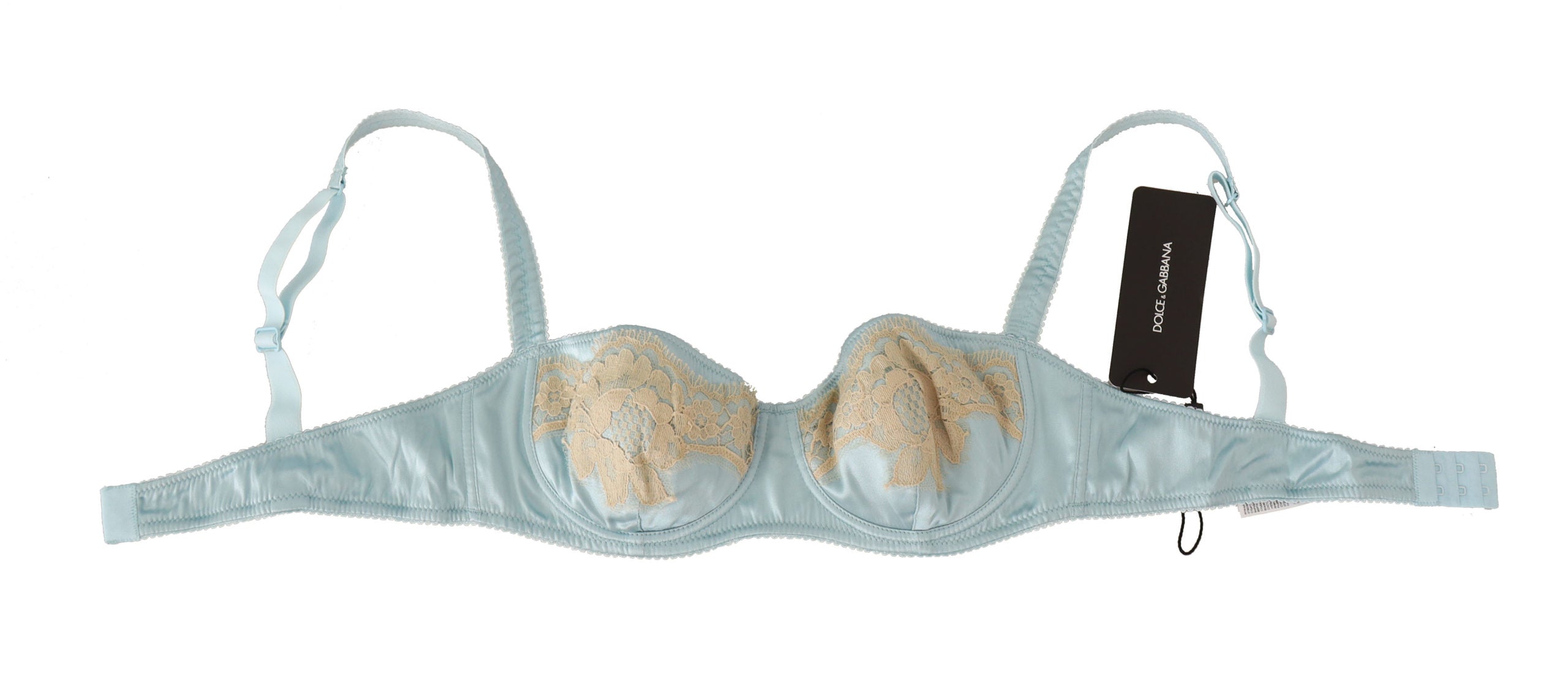 Dolce & Gabbana Light Blue Semi Pad Balconette Bra Underwear