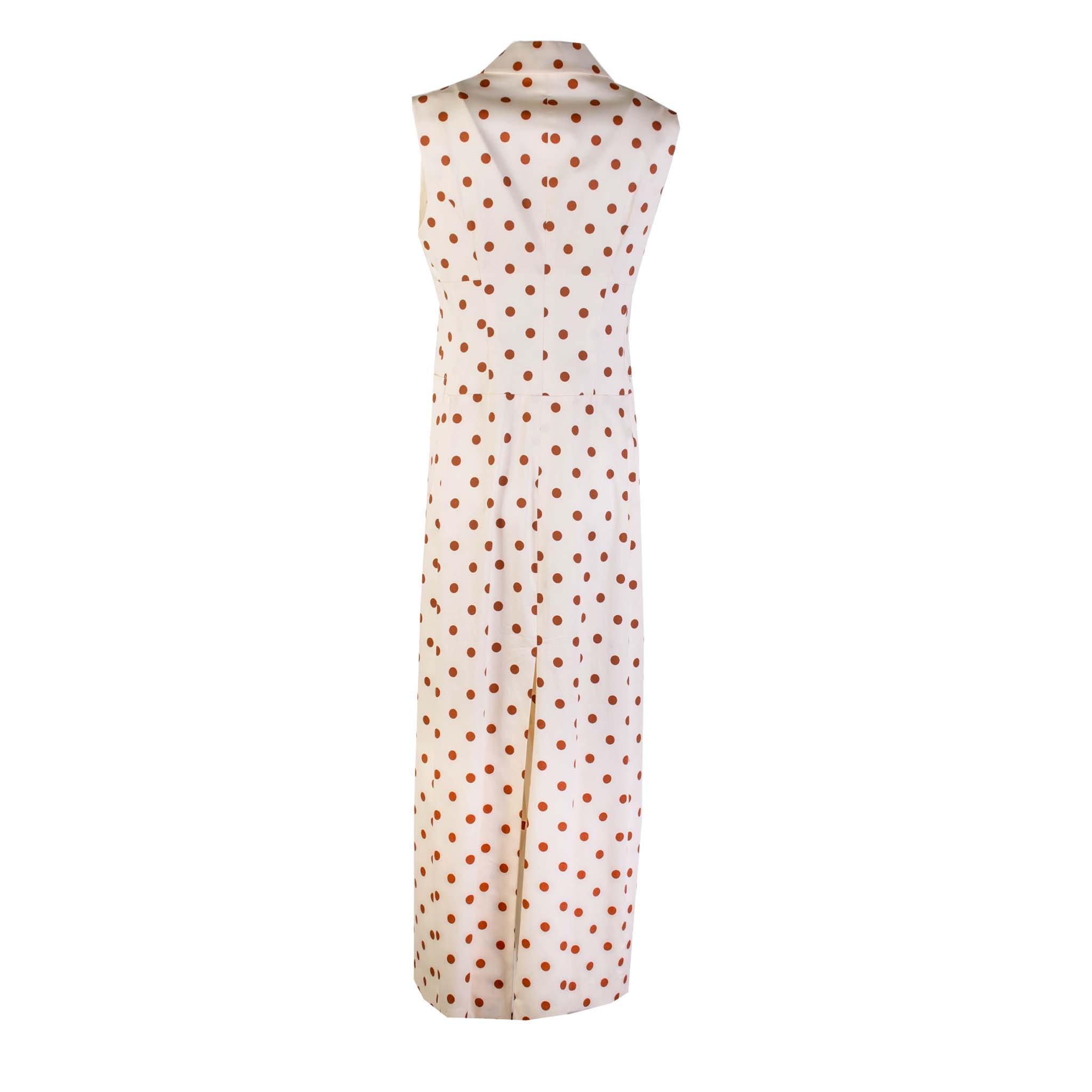 Lardini Polka Dots Sleeveless Long Dress