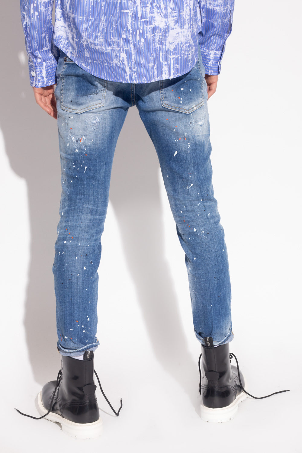 Dsquared² Blue Cotton Jeans & Pant