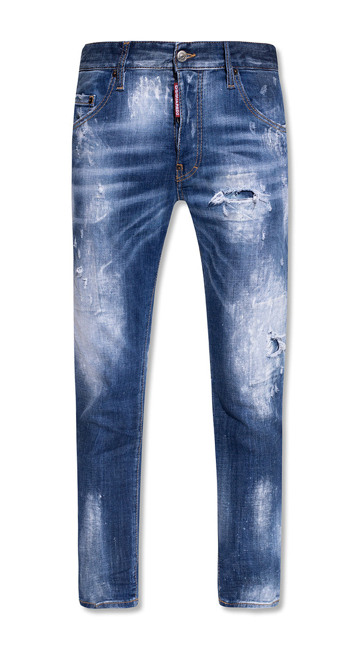 Dsquared² Blue Cotton Jeans & Pant