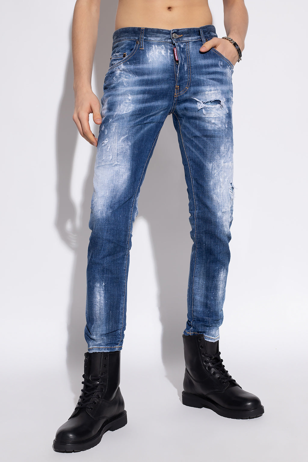 Dsquared² Blue Cotton Jeans & Pant