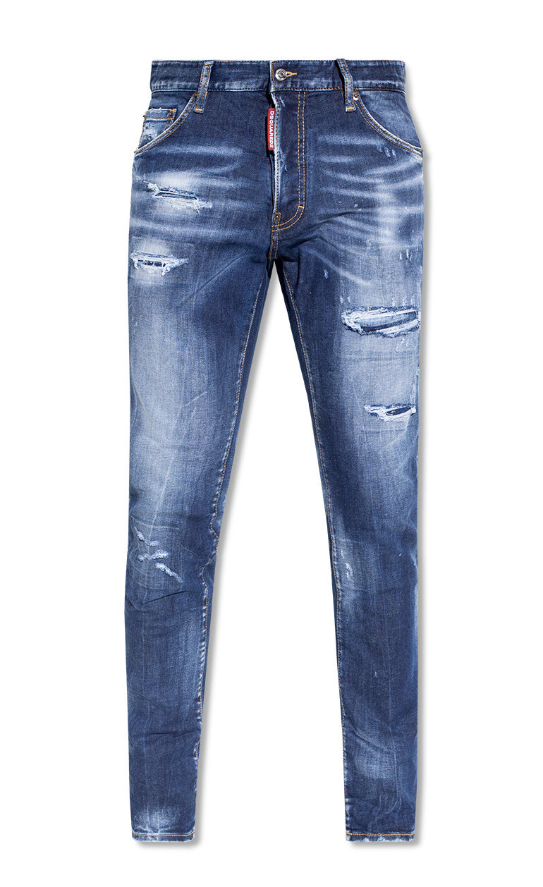 Dsquared² Blue Cotton Jeans & Pant