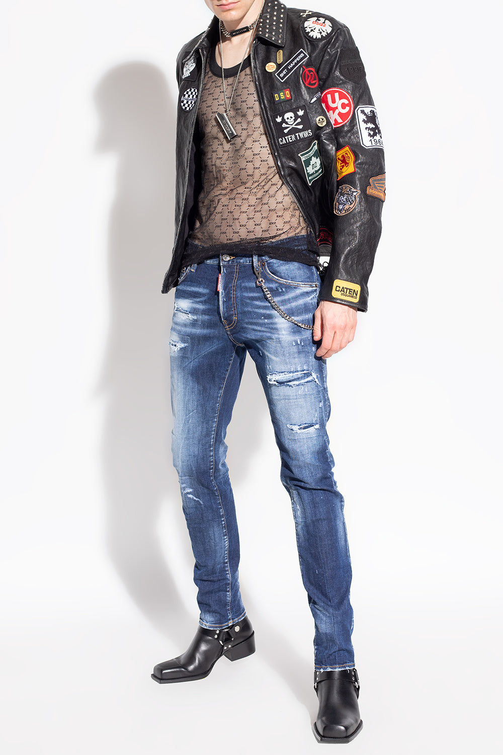 Dsquared² Blue Cotton Jeans & Pant