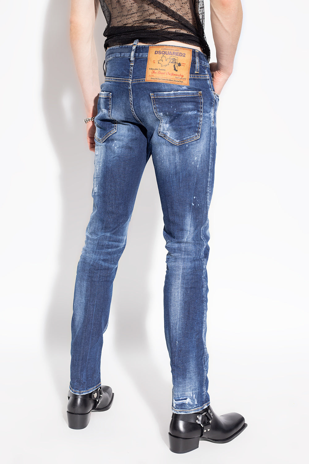 Dsquared² Blue Cotton Jeans & Pant