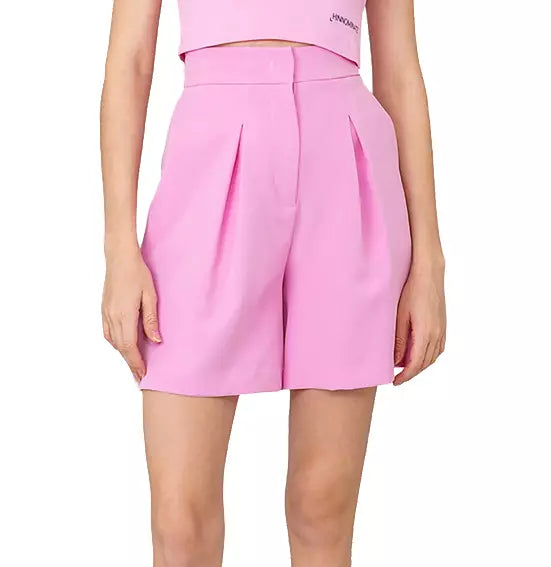 Hinnominate Pink Polyester Short