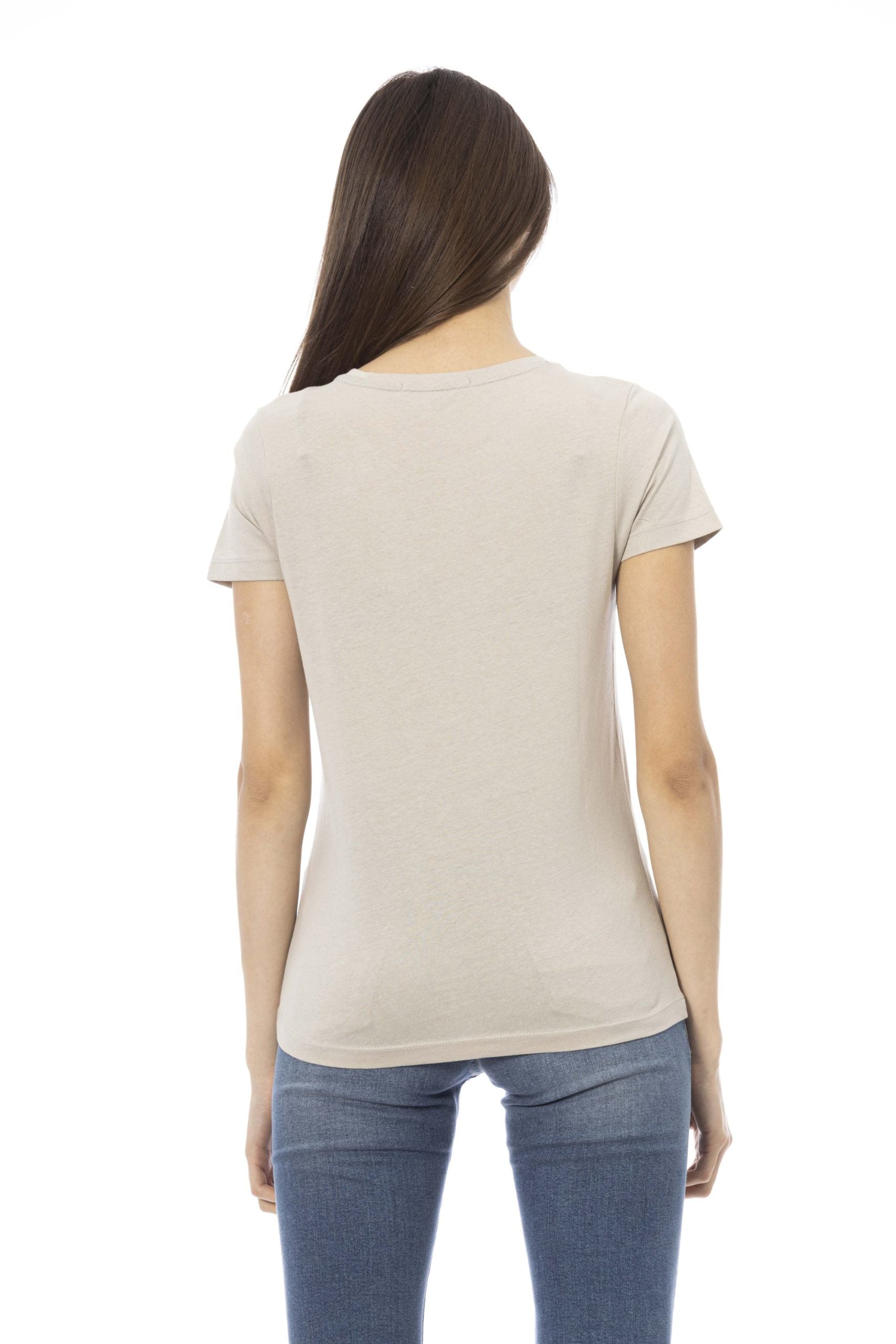 Trussardi Action Beige Cotton Tops & T-Shirt