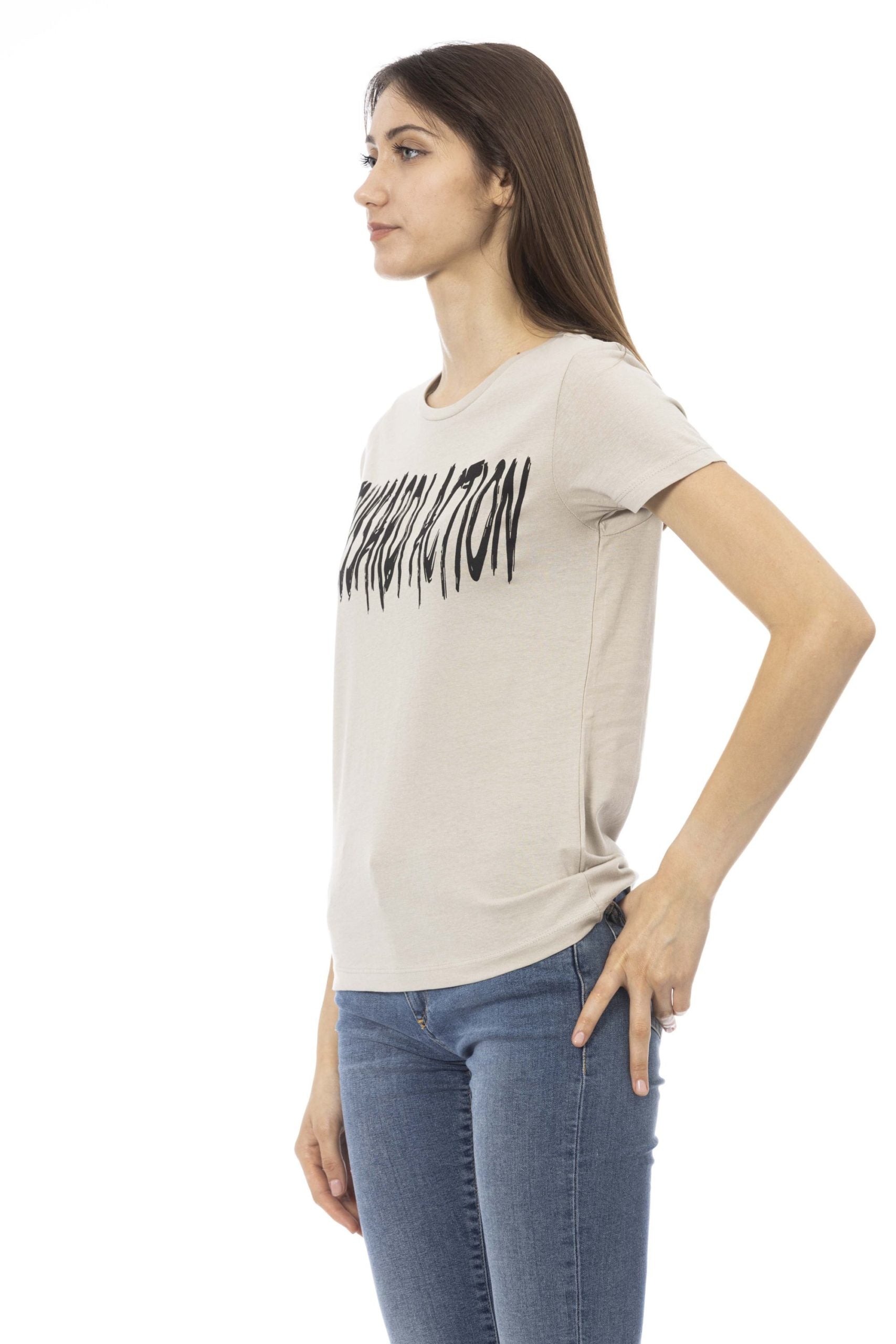 Trussardi Action Beige Cotton Tops & T-Shirt