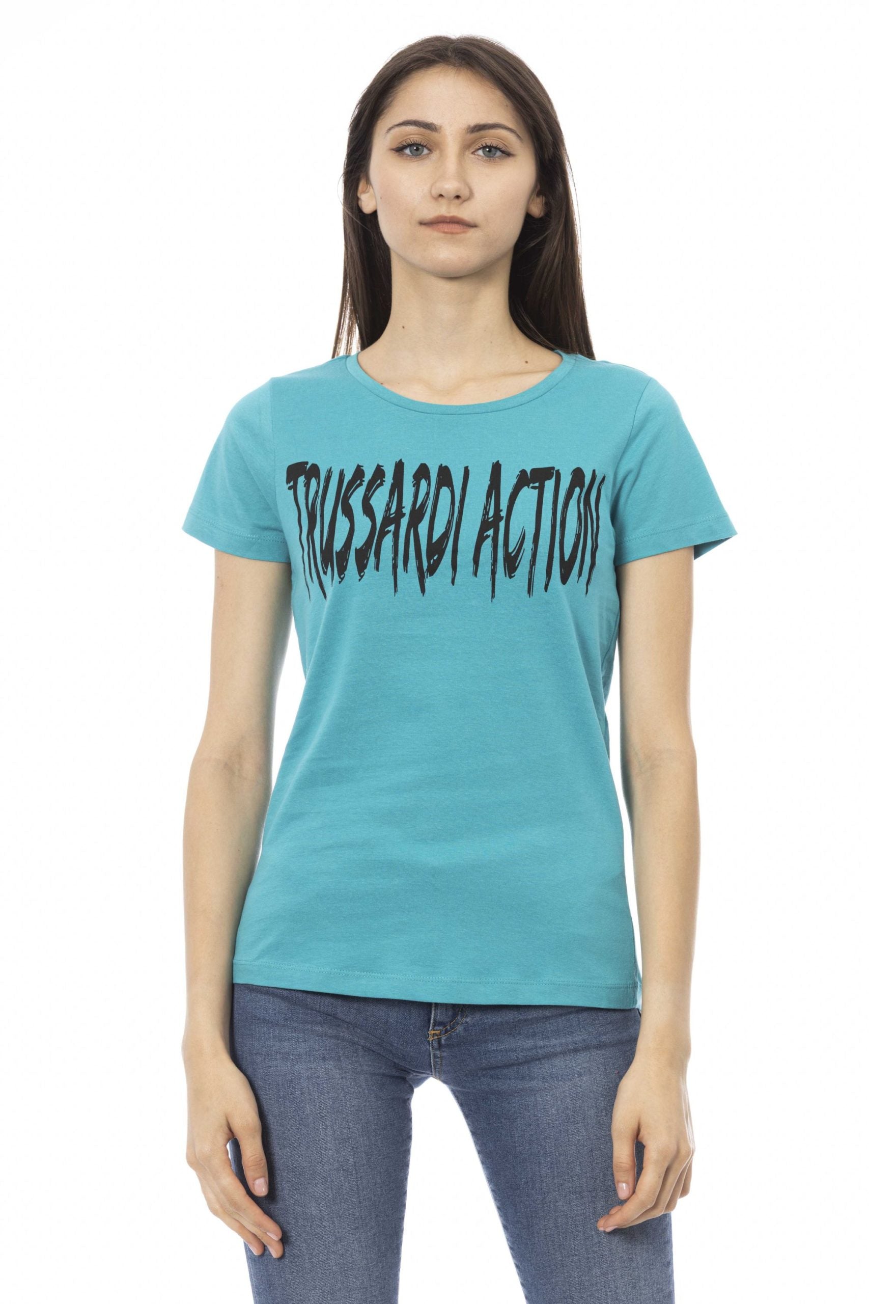 Trussardi Action Light-blue Cotton Tops & T-Shirt