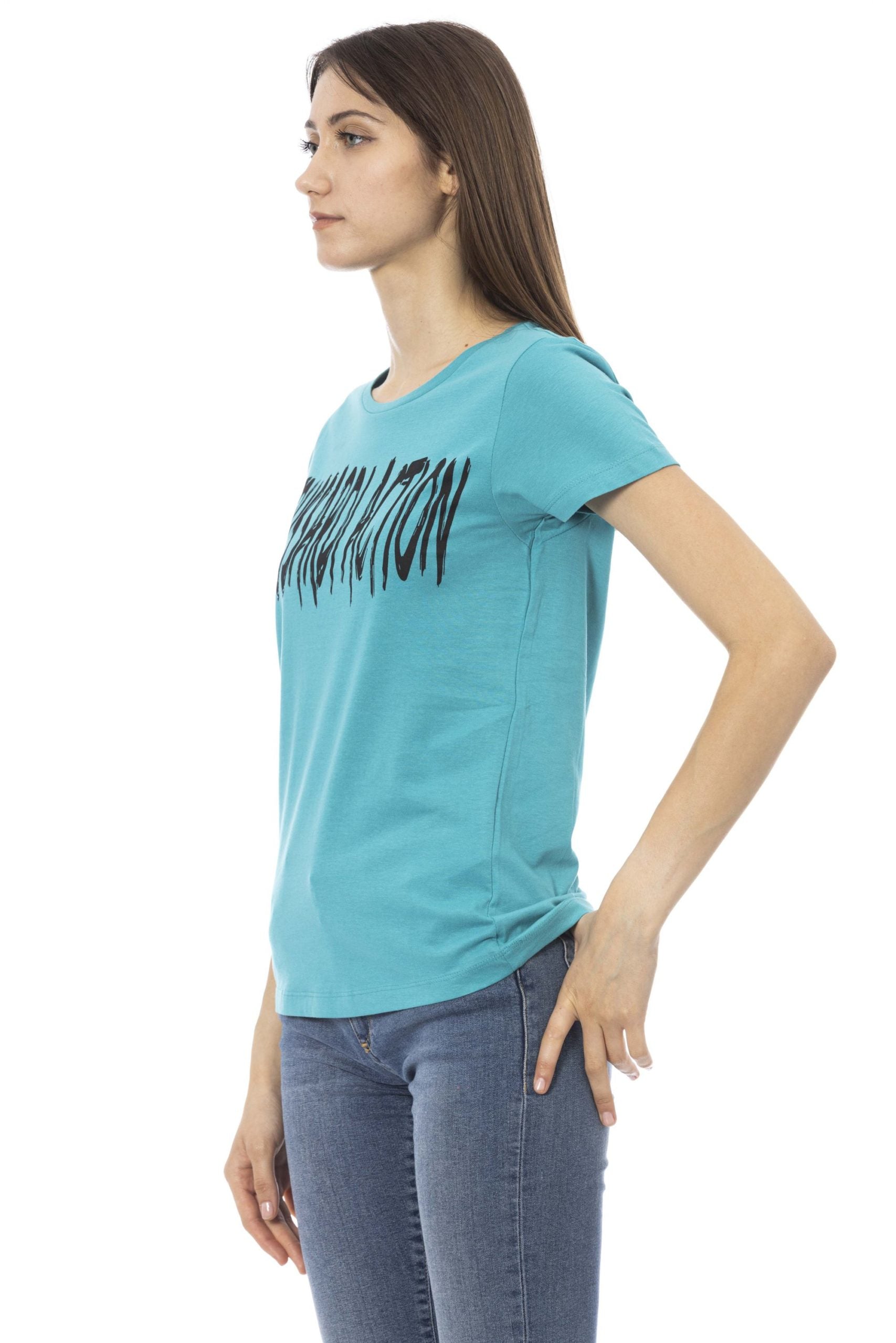 Trussardi Action Light-blue Cotton Tops & T-Shirt