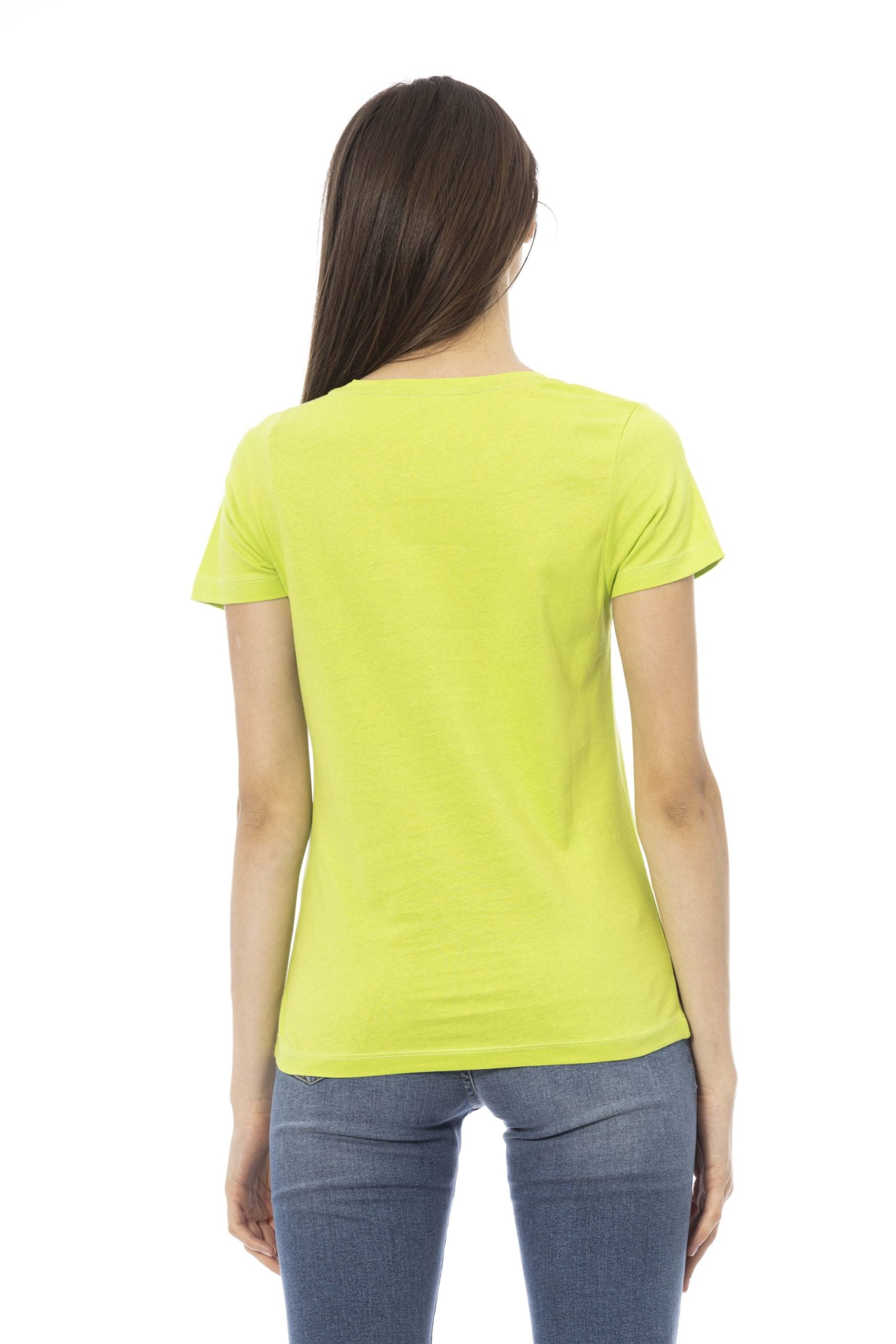 Trussardi Action Green Cotton Tops & T-Shirt