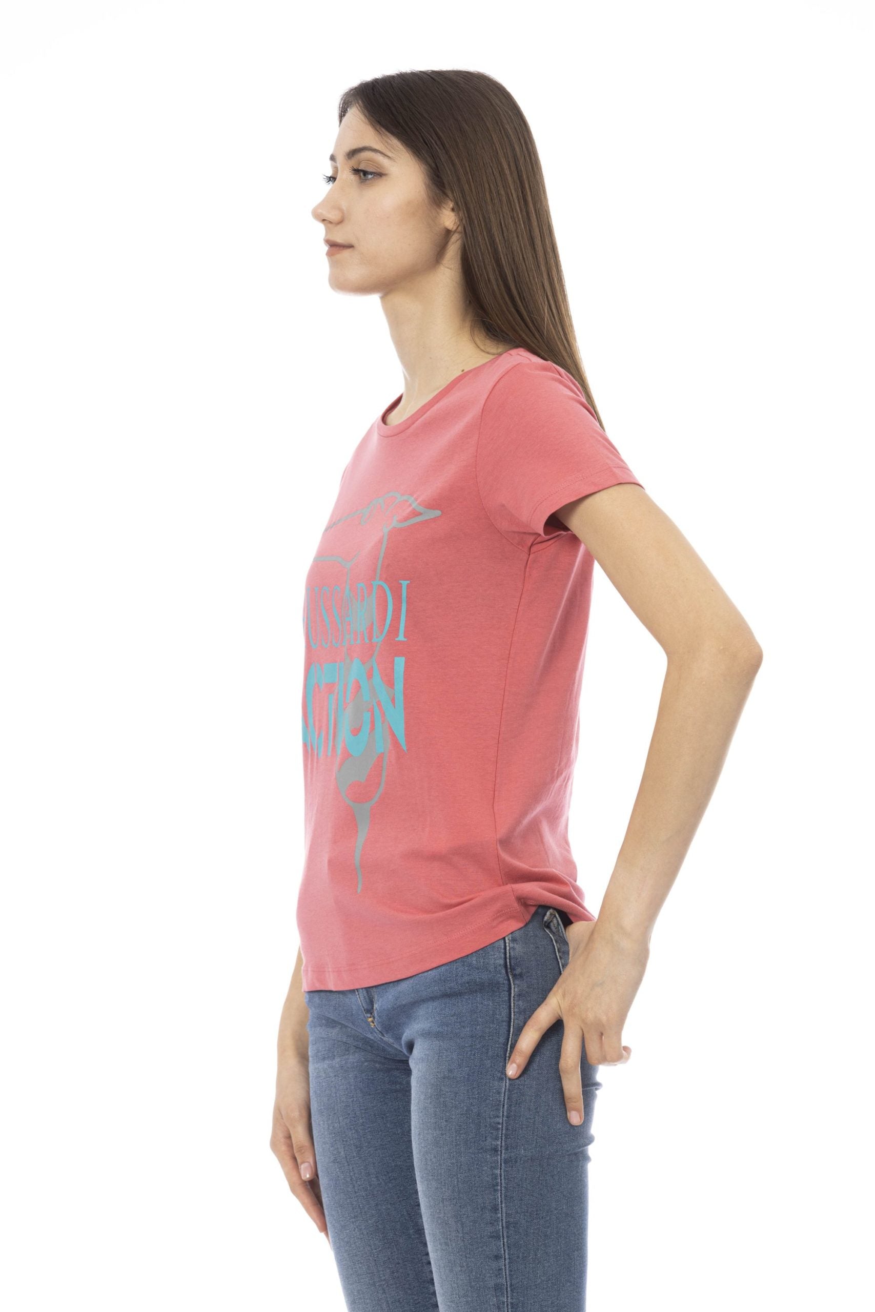 Trussardi Action Pink Cotton Tops & T-Shirt