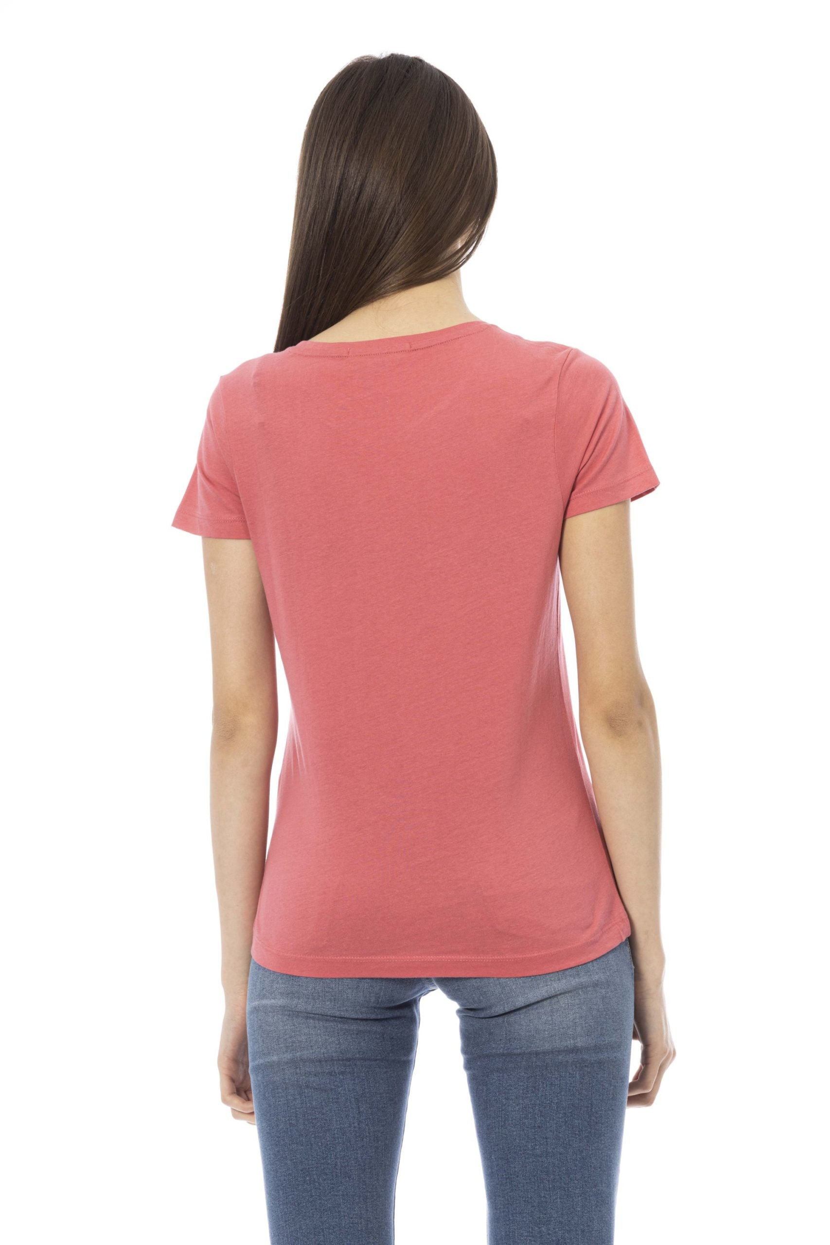 Trussardi Action Pink Cotton Tops & T-Shirt