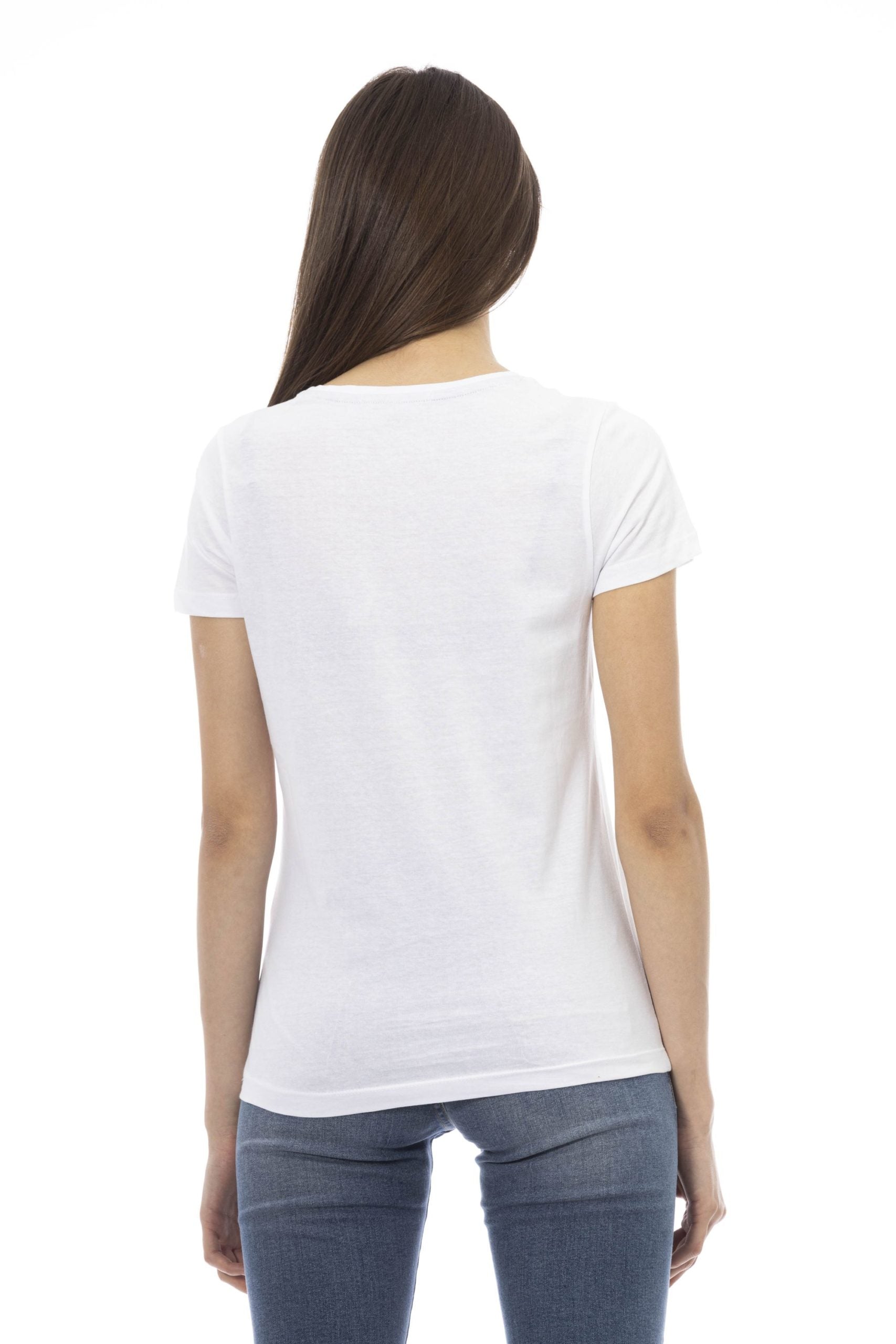 Trussardi Action White Cotton Tops & T-Shirt