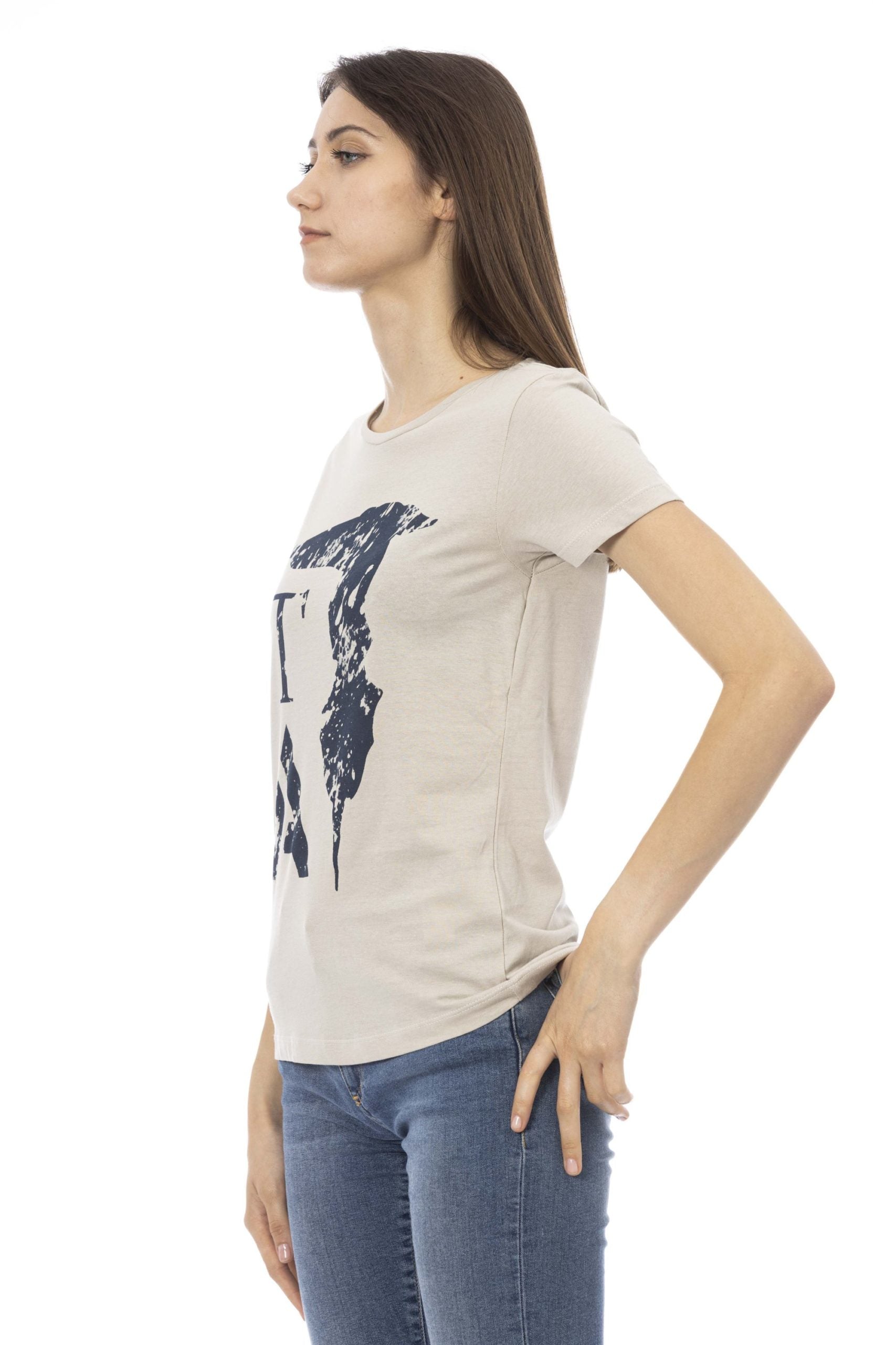 Trussardi Action Beige Cotton Tops & T-Shirt