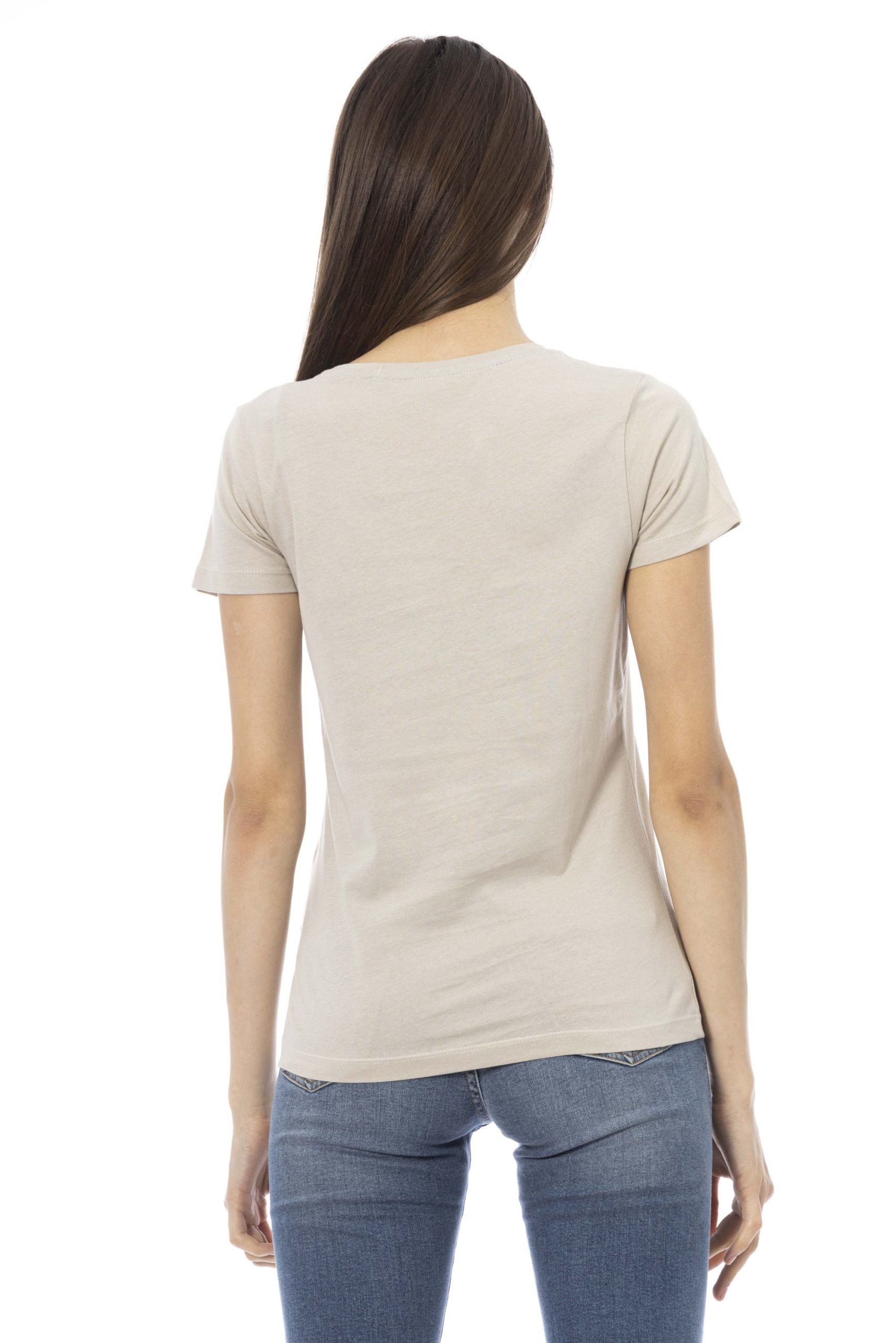 Trussardi Action Beige Cotton Tops & T-Shirt