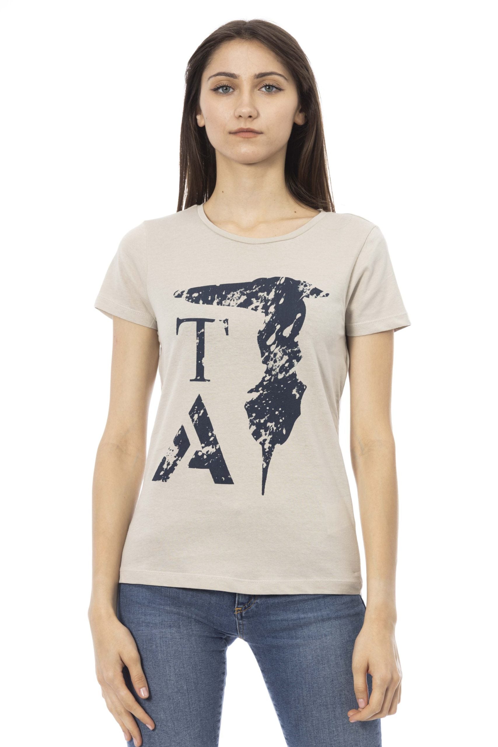 Trussardi Action Beige Cotton Tops & T-Shirt