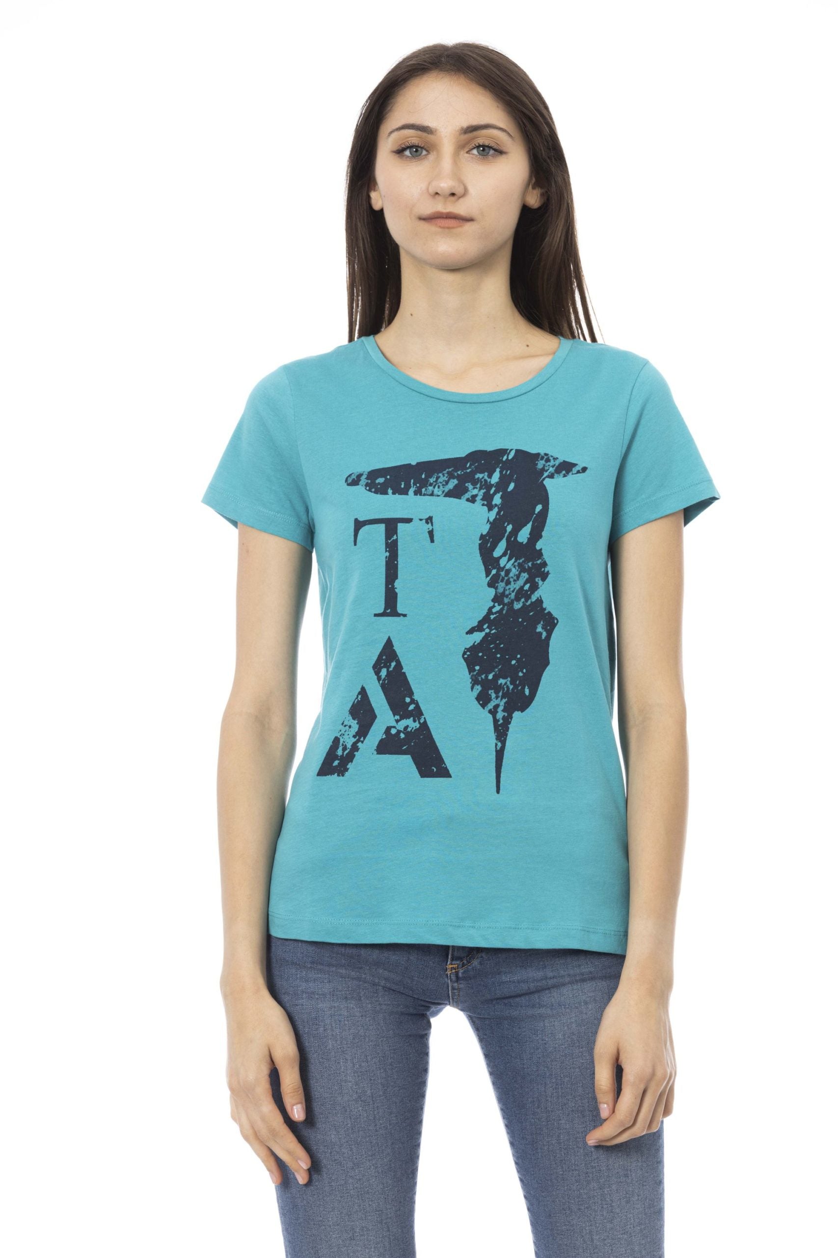 Trussardi Action Light-blue Cotton Tops & T-Shirt