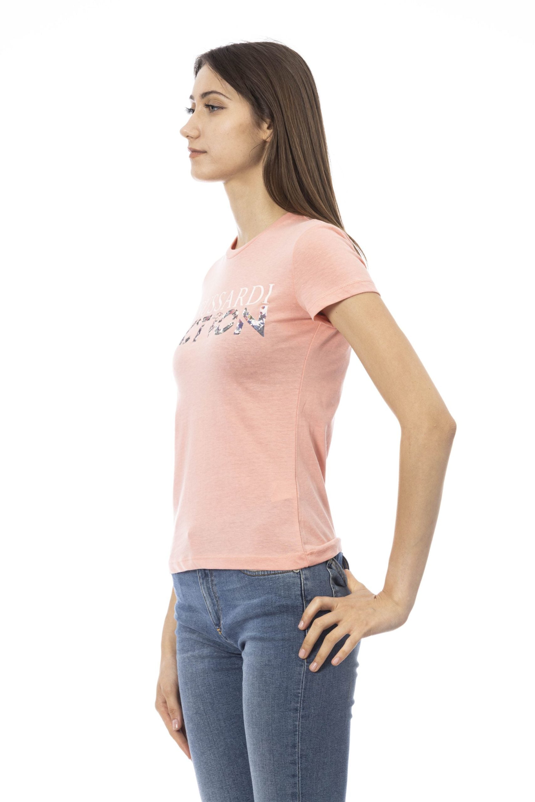 Trussardi Action Pink Cotton Tops & T-Shirt