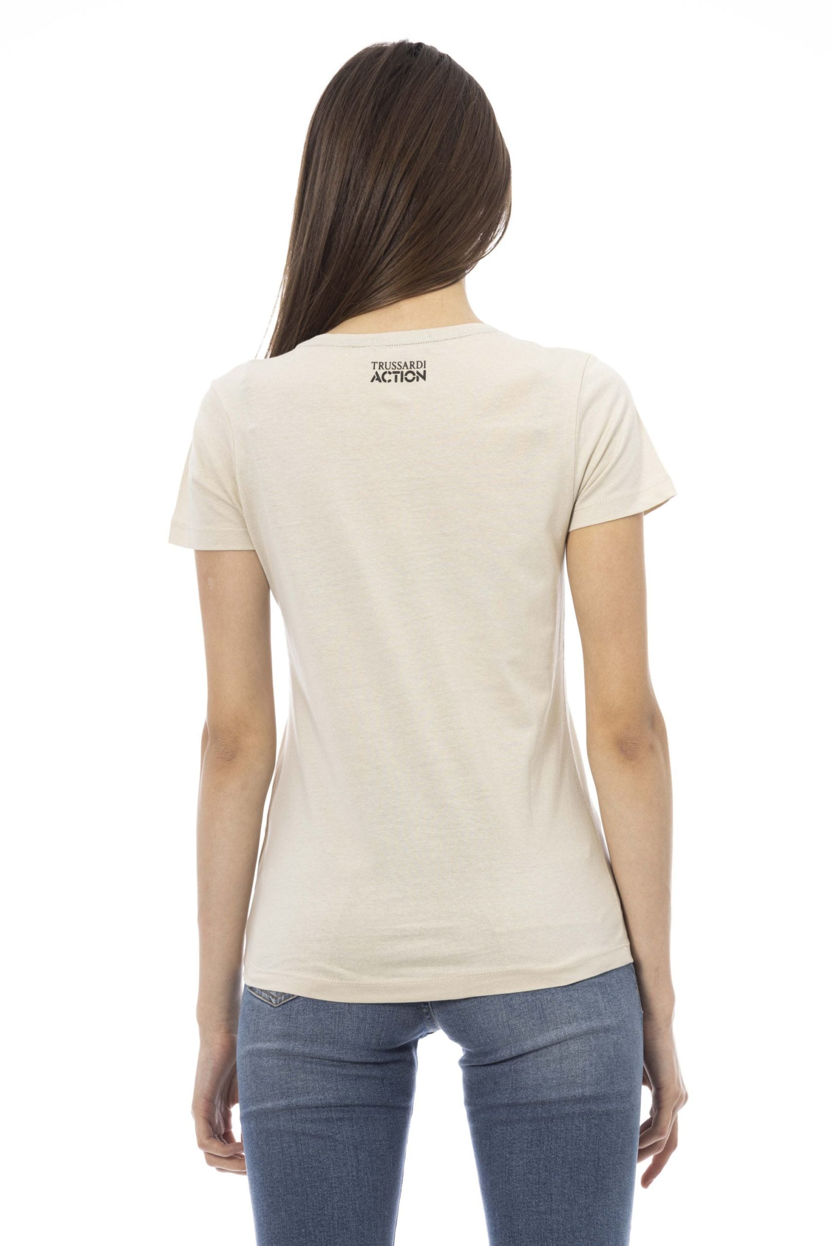 Trussardi Action Beige Cotton Tops & T-Shirt