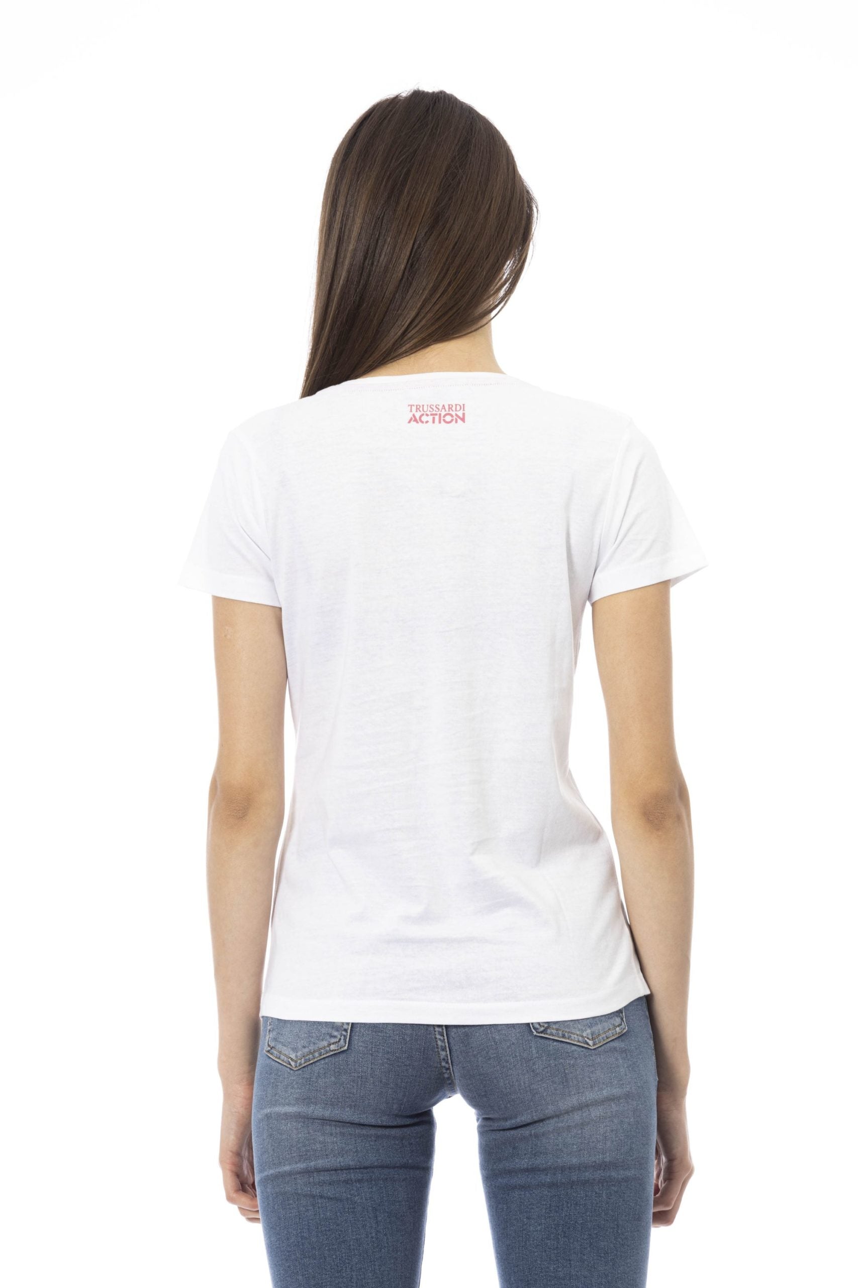 Trussardi Action White Cotton Tops & T-Shirt