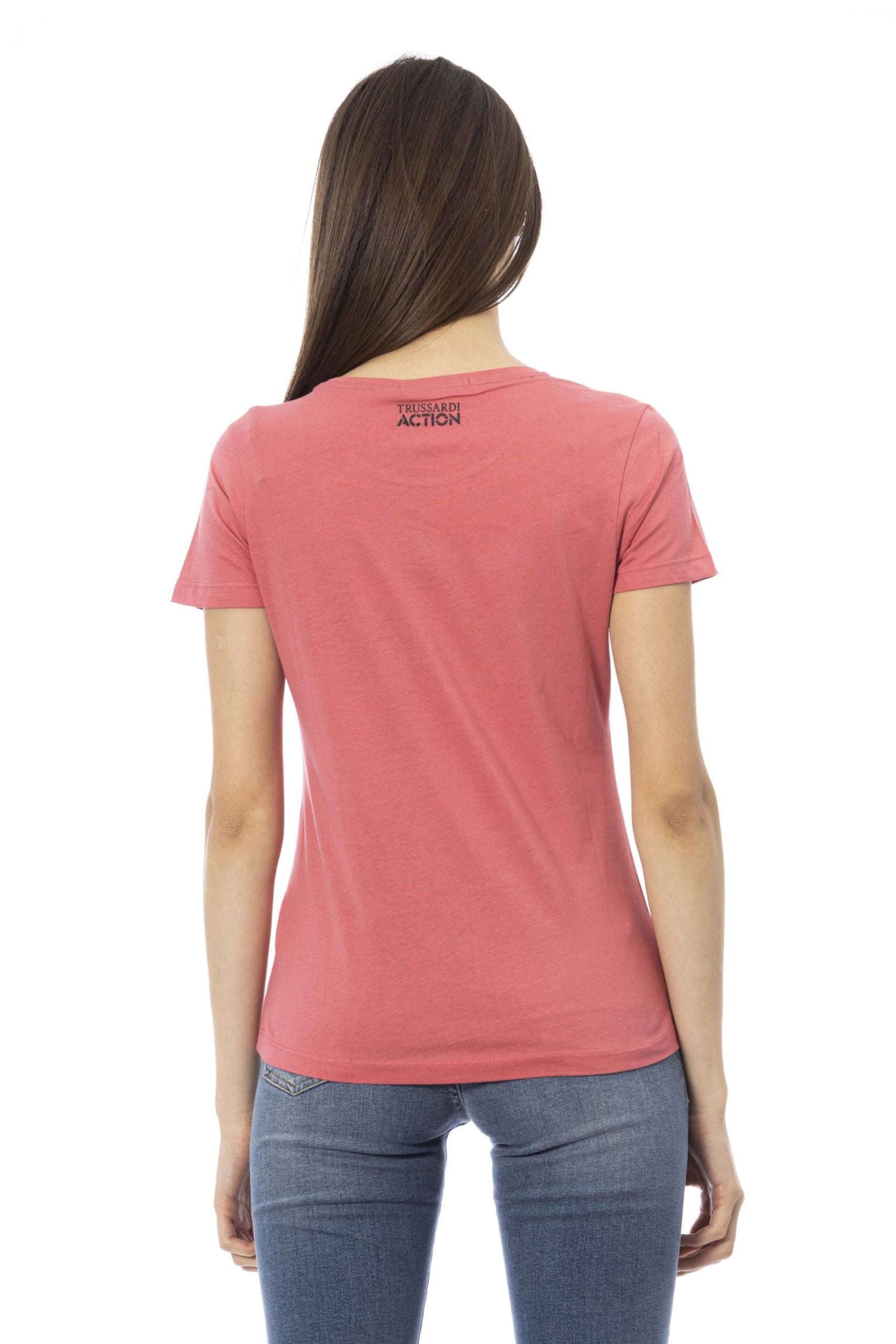 Trussardi Action Pink Cotton Tops & T-Shirt