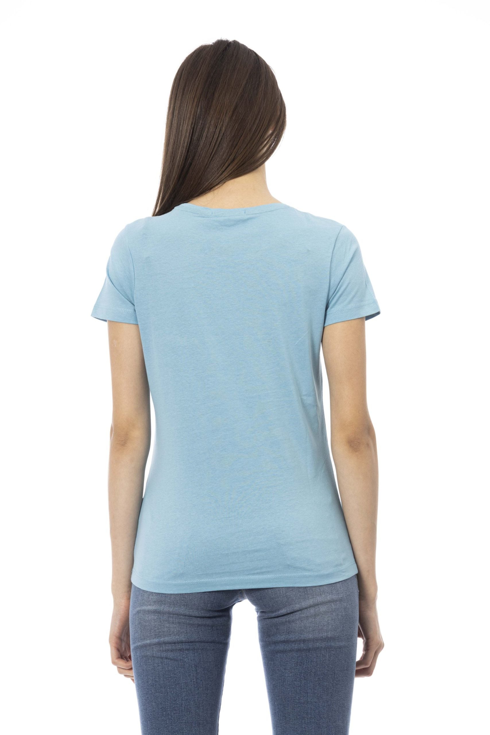 Trussardi Action Light-blue Cotton Tops & T-Shirt