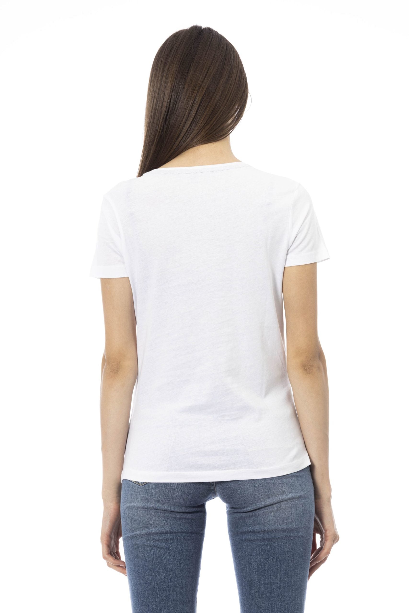 Trussardi Action White Cotton Tops & T-Shirt