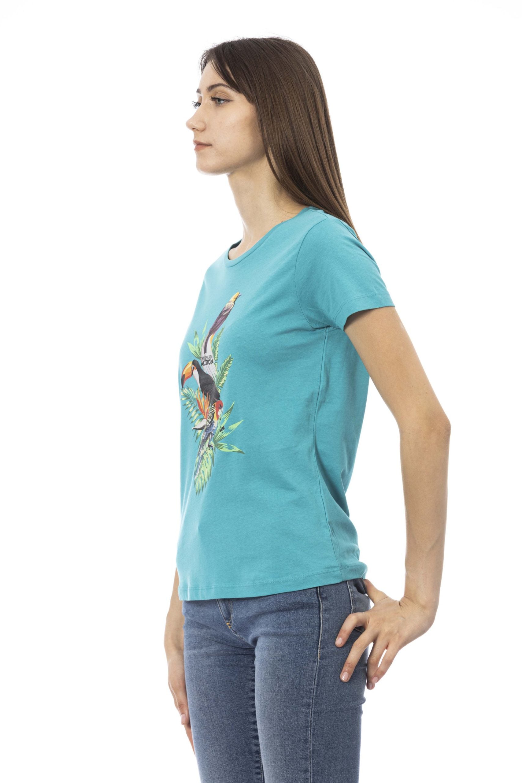 Trussardi Action Light-blue Cotton Tops & T-Shirt