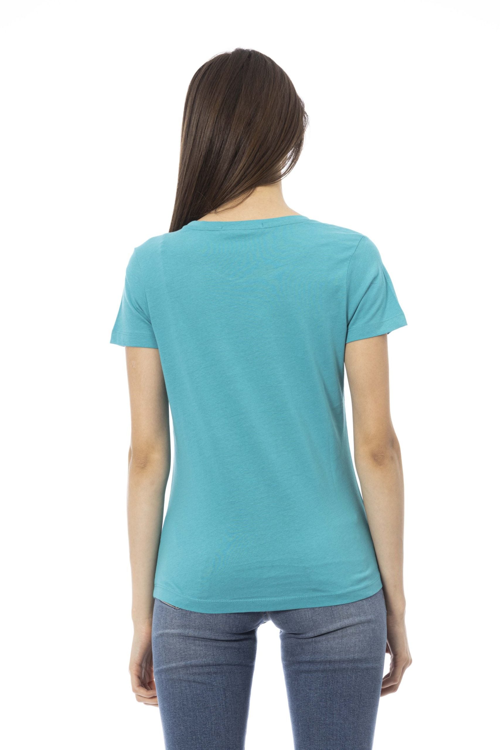 Trussardi Action Light-blue Cotton Tops & T-Shirt