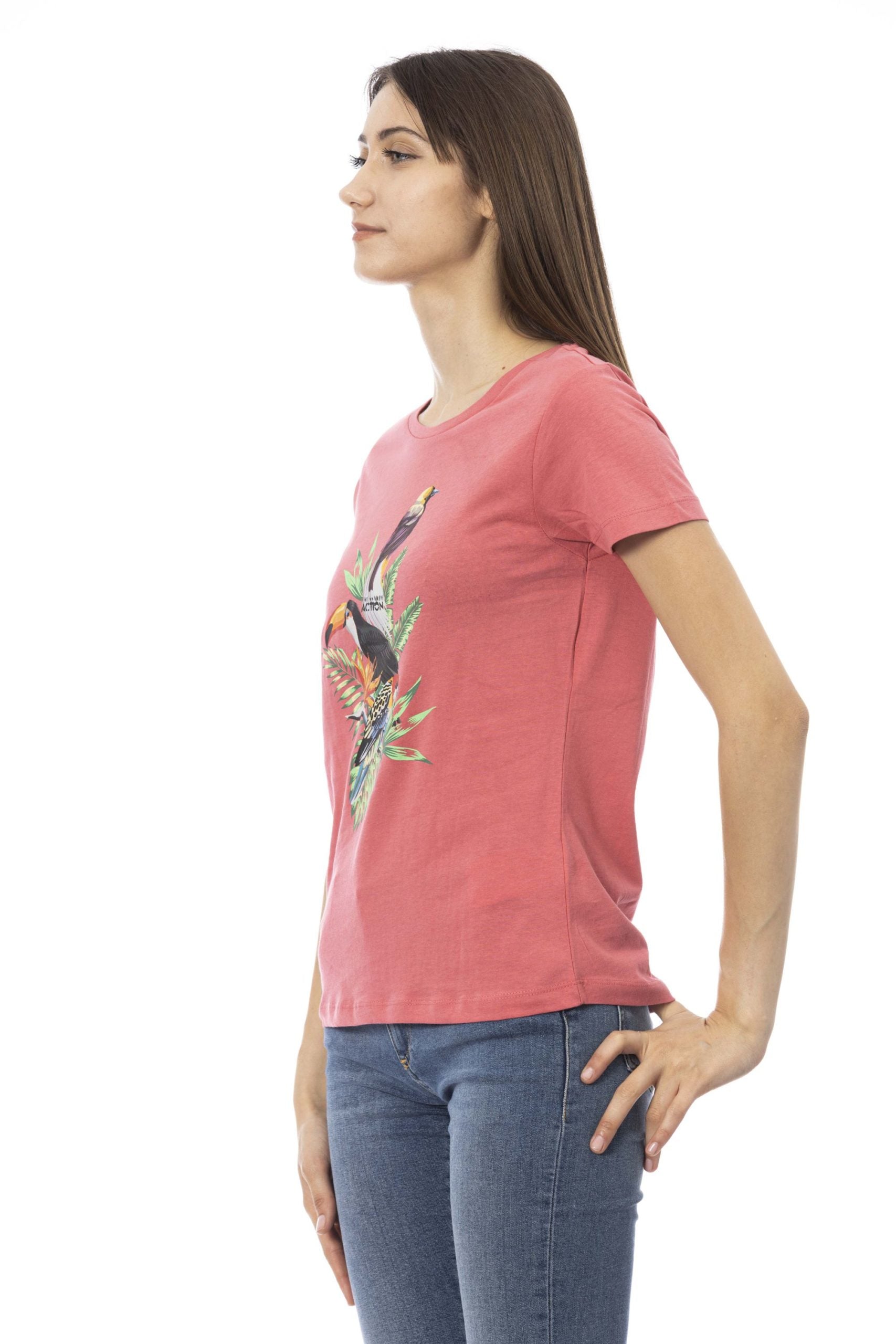 Trussardi Action Pink Cotton Tops & T-Shirt