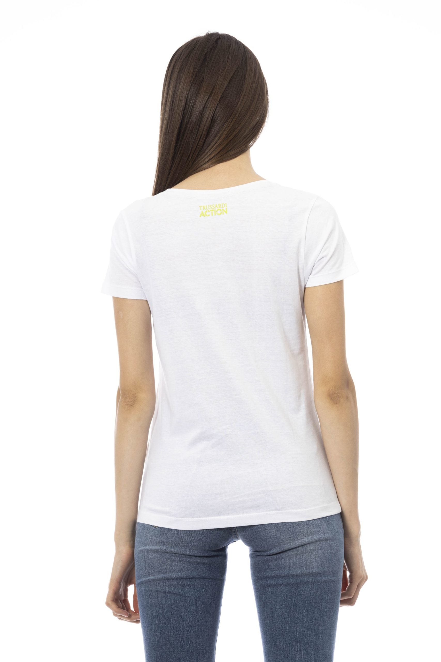 Trussardi Action White Cotton Tops & T-Shirt