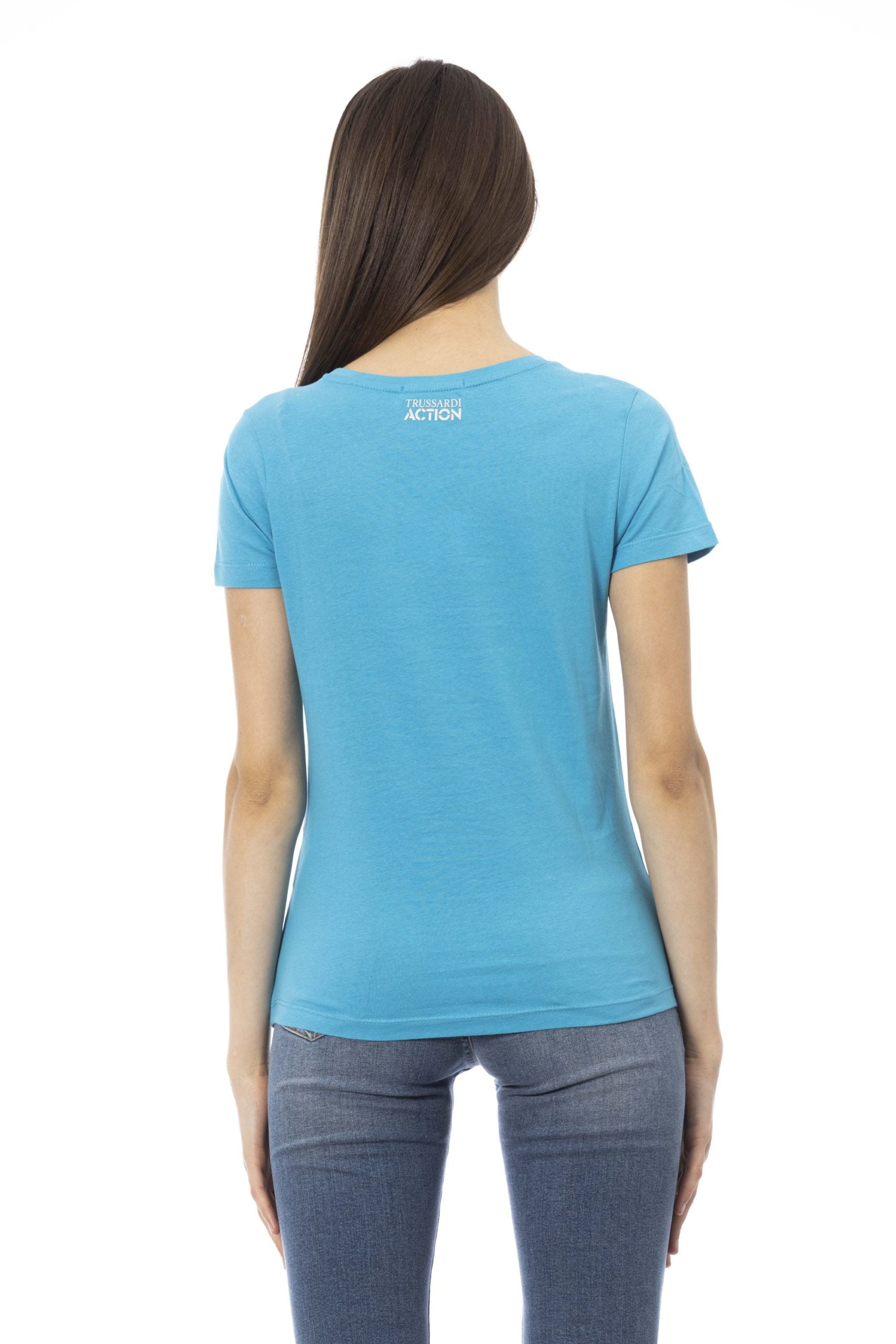 Trussardi Action Light-blue Cotton Tops & T-Shirt