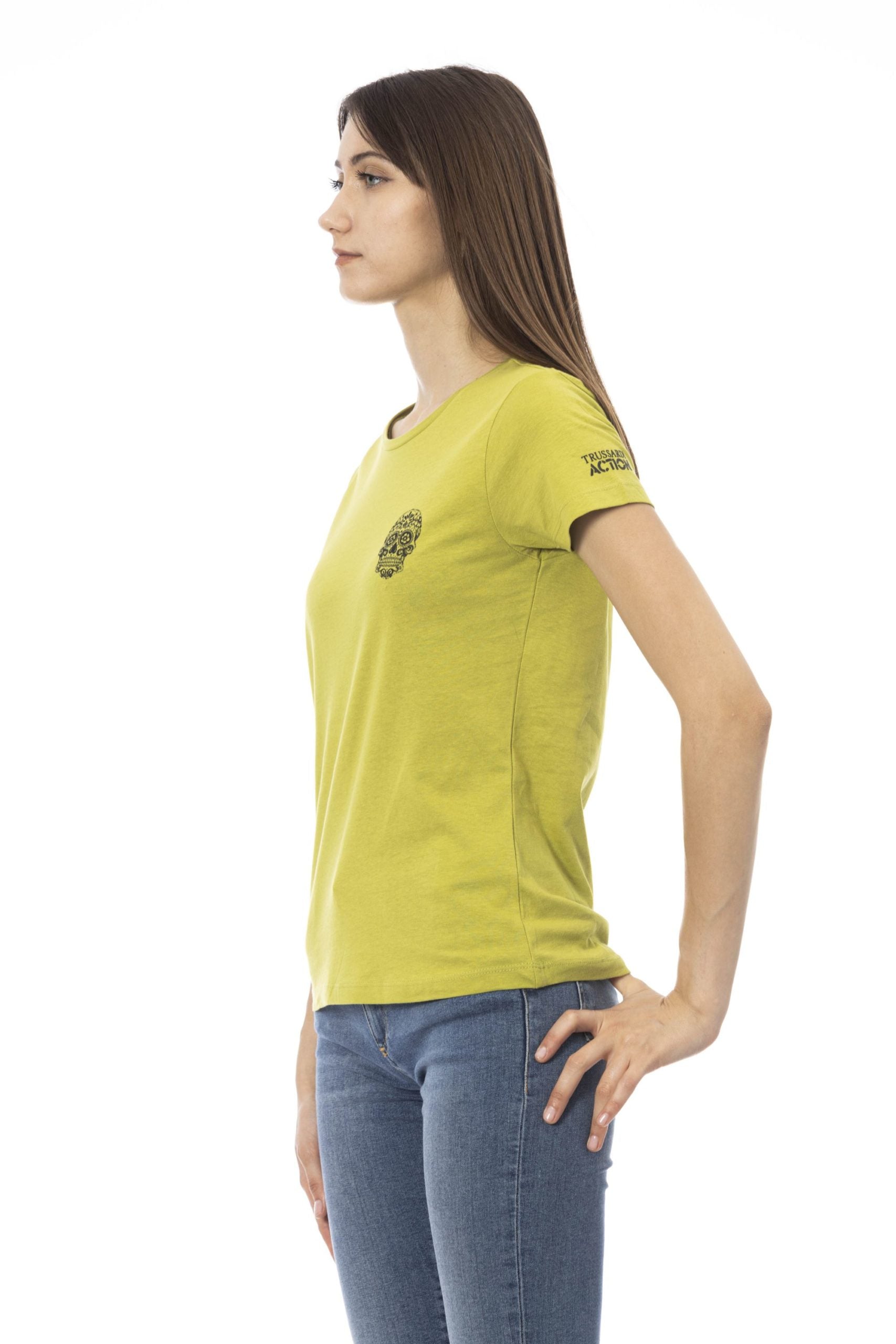 Trussardi Action Green Cotton Tops & T-Shirt