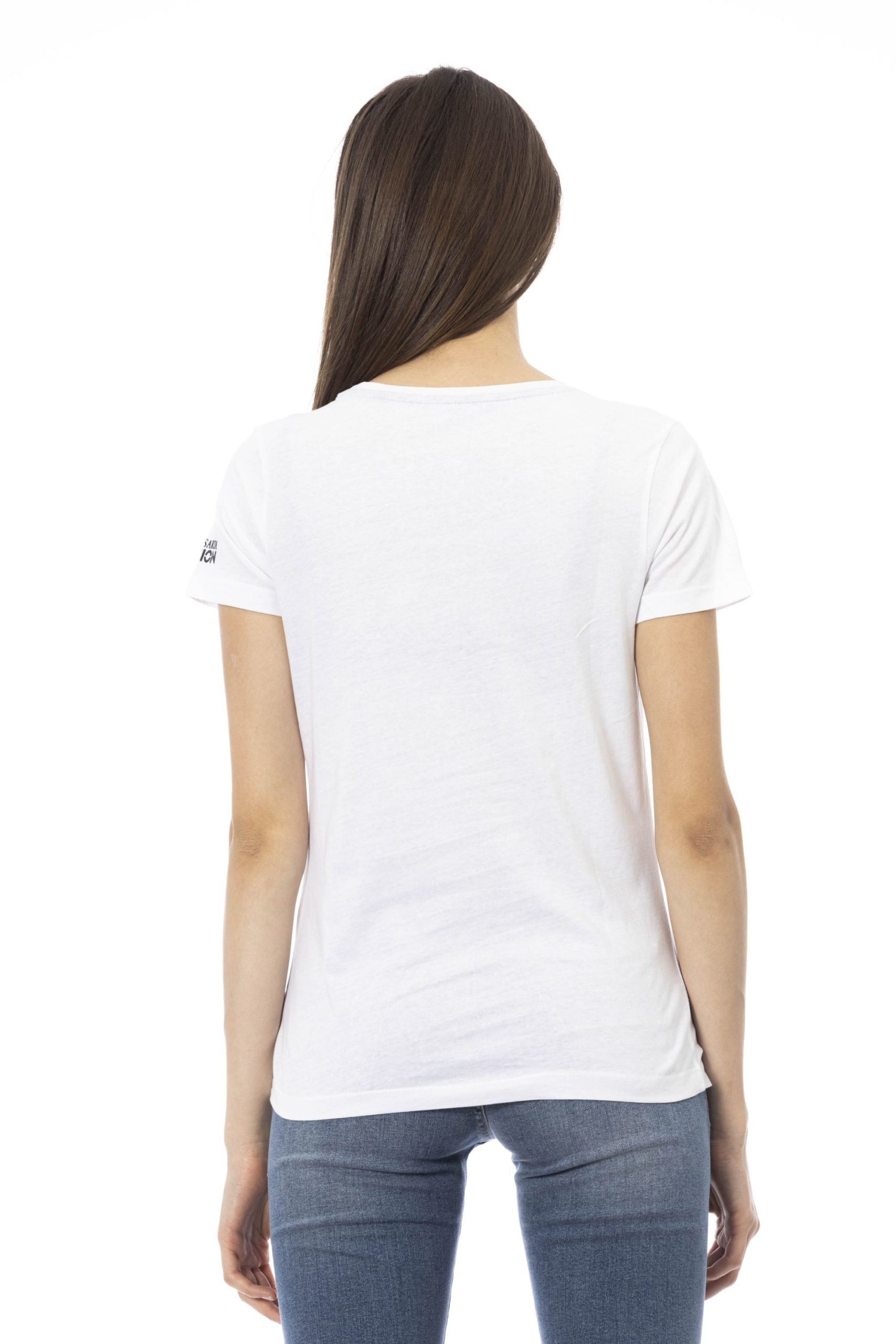 Trussardi Action White Cotton Tops & T-Shirt