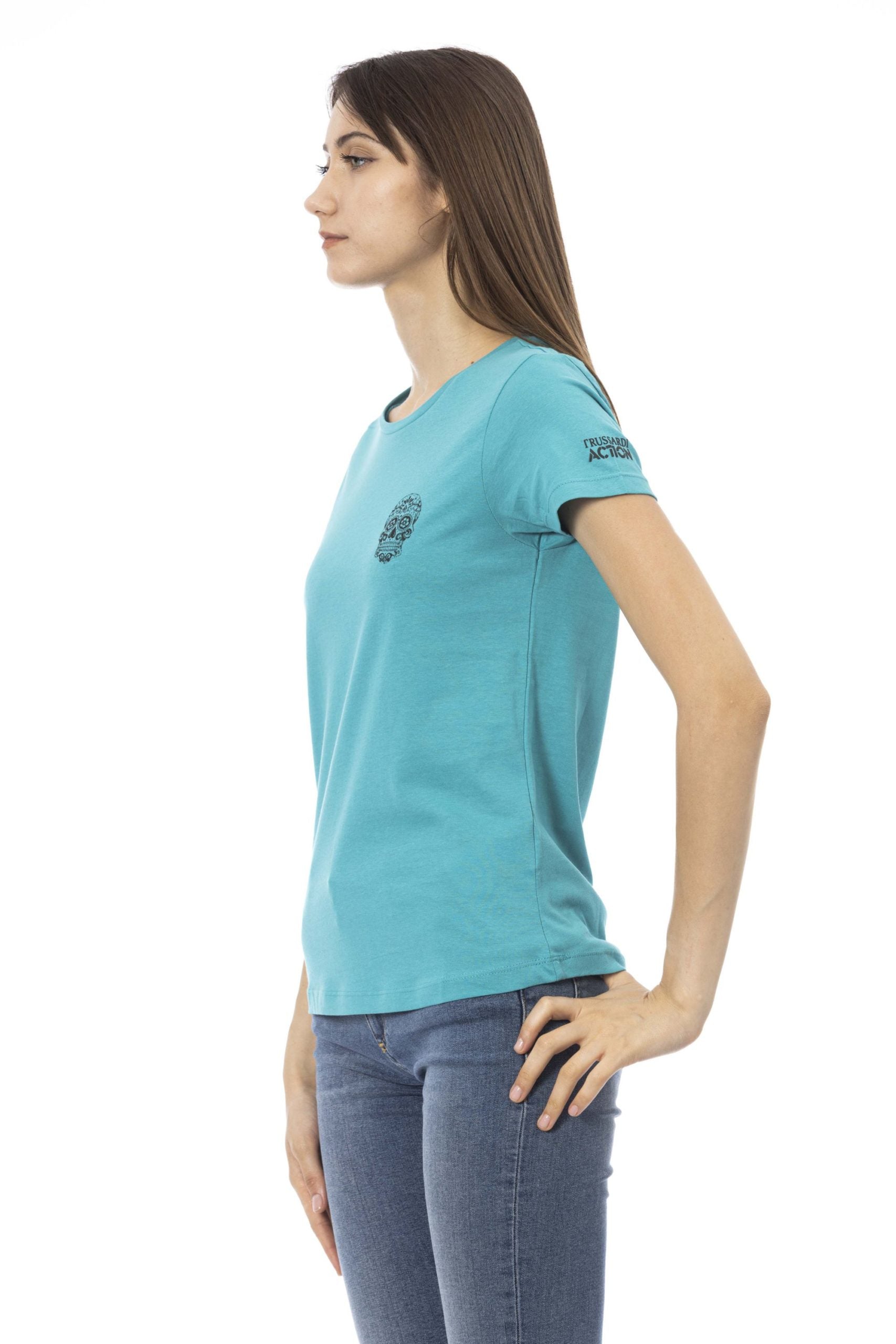 Trussardi Action Light-blue Cotton Tops & T-Shirt