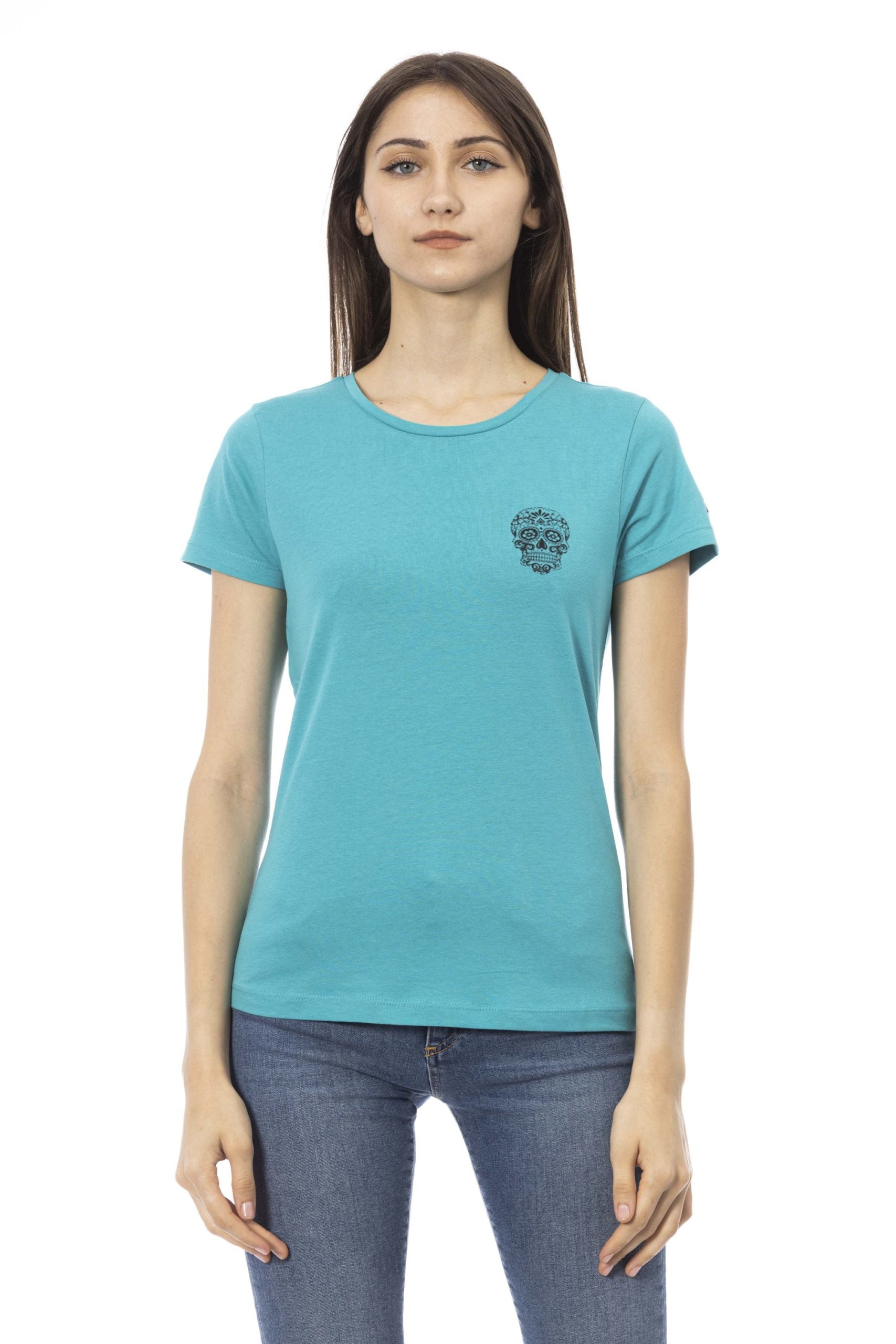 Trussardi Action Light-blue Cotton Tops & T-Shirt