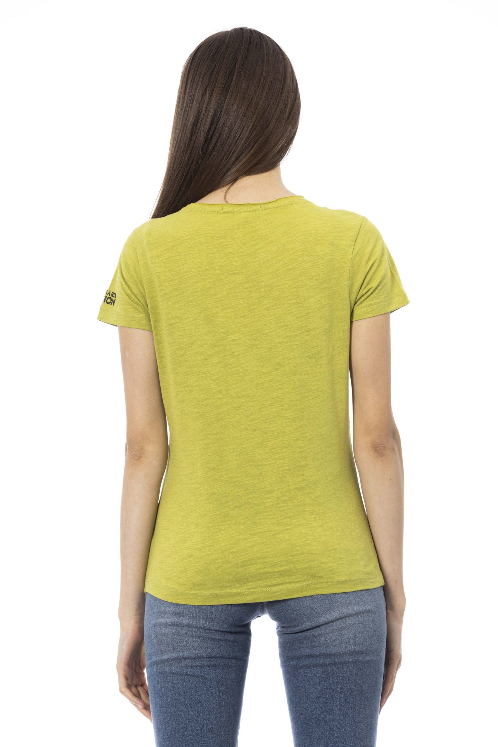 Trussardi Action Green Cotton Tops & T-Shirt