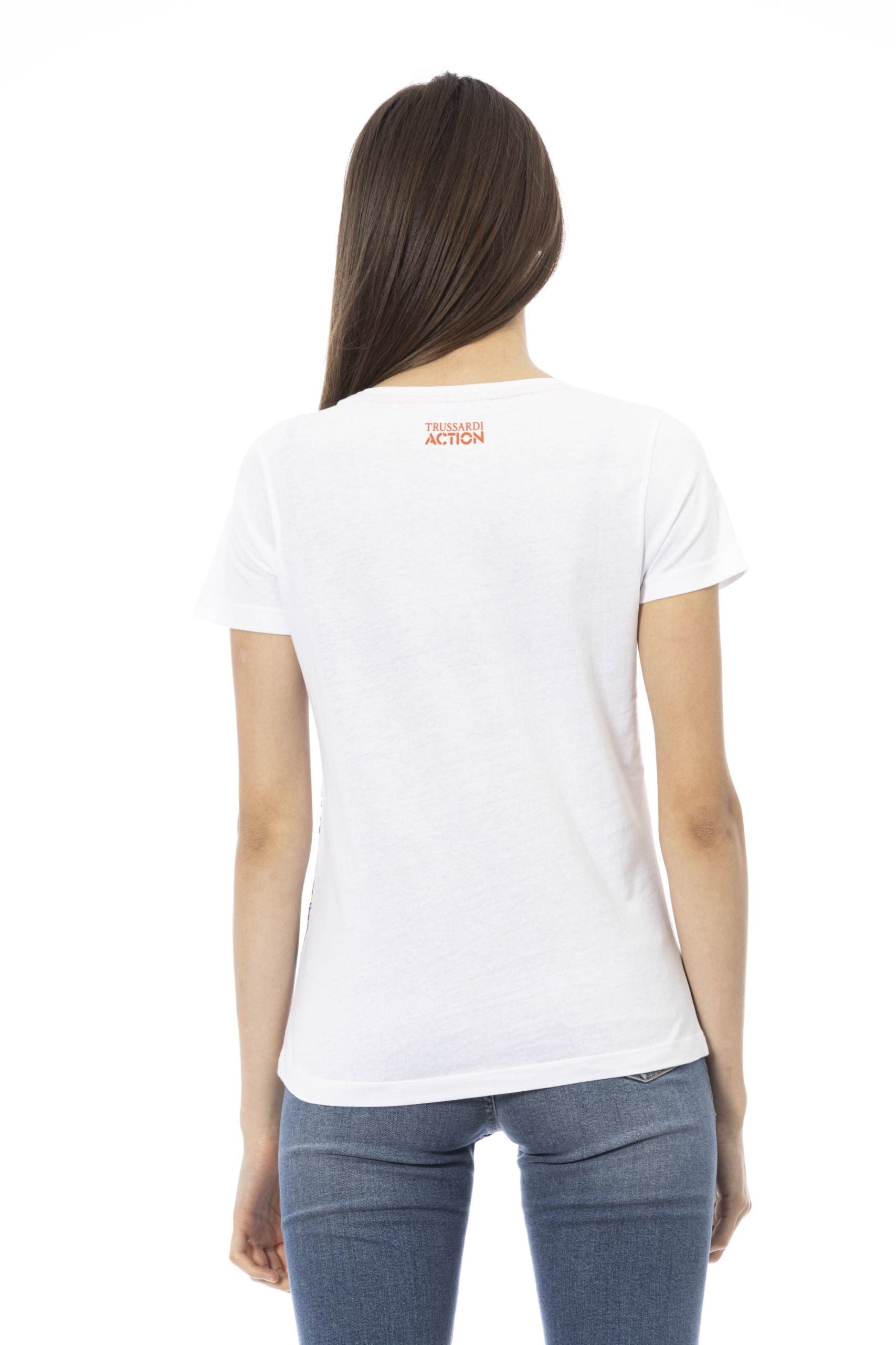 Trussardi Action White Cotton Tops & T-Shirt