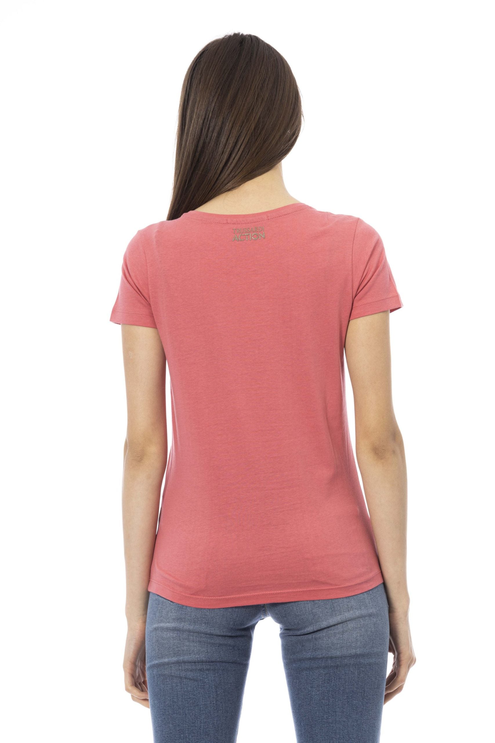 Trussardi Action Pink Cotton Tops & T-Shirt