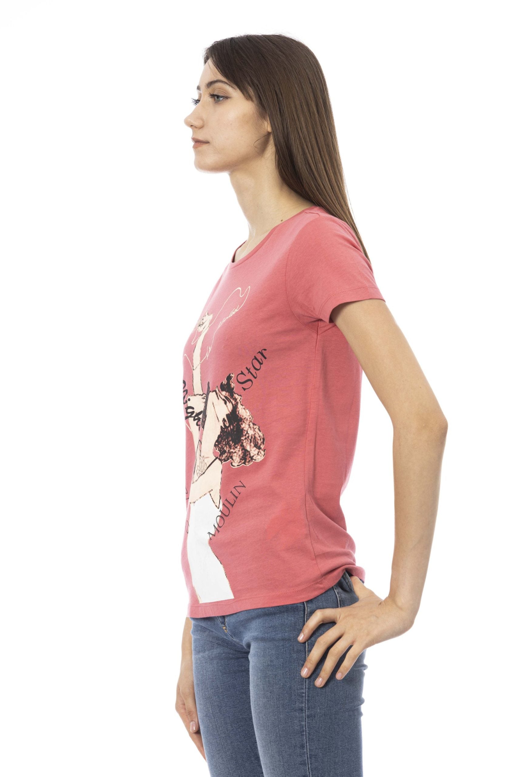 Trussardi Action Pink Cotton Tops & T-Shirt