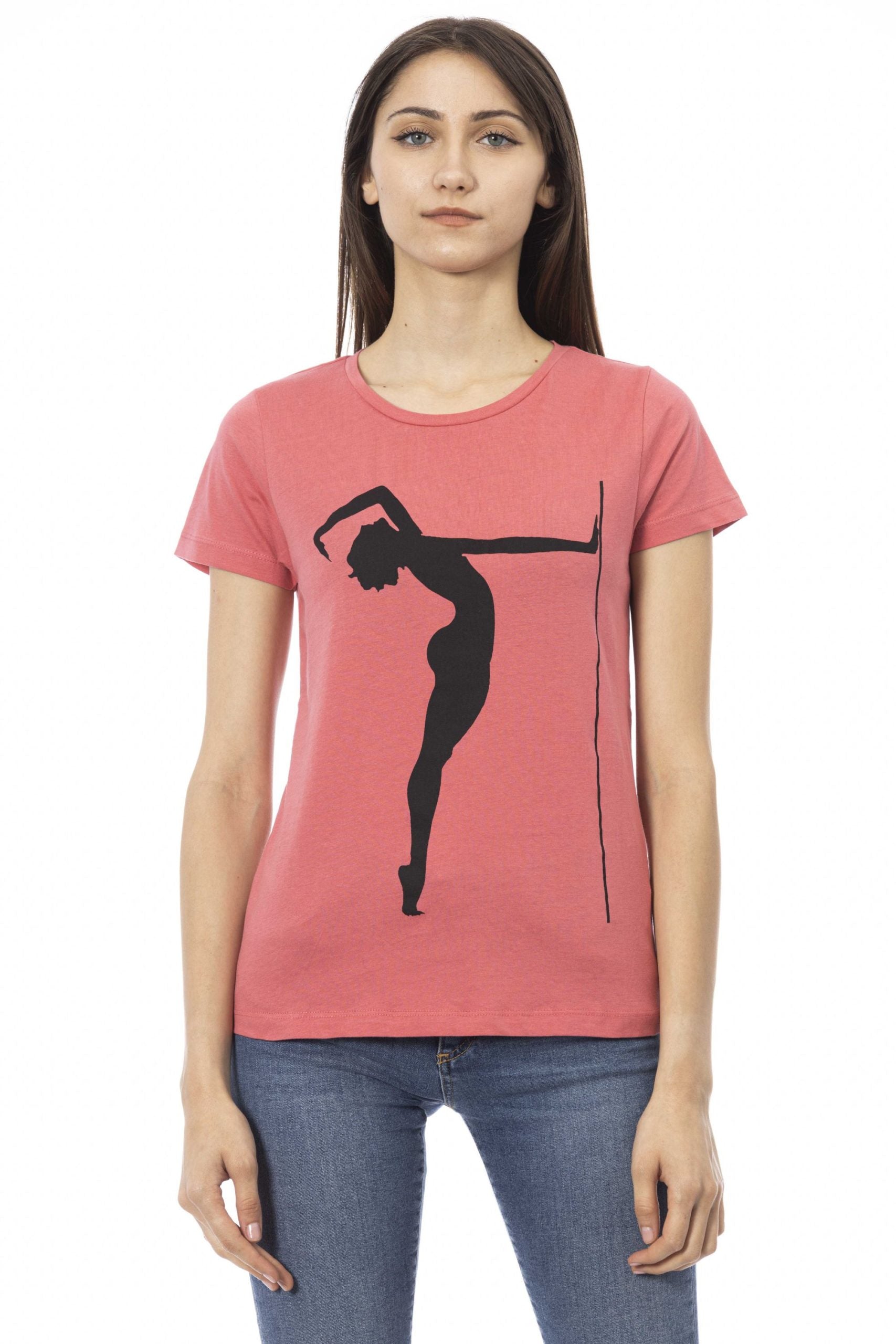 Trussardi Action Pink Cotton Tops & T-Shirt