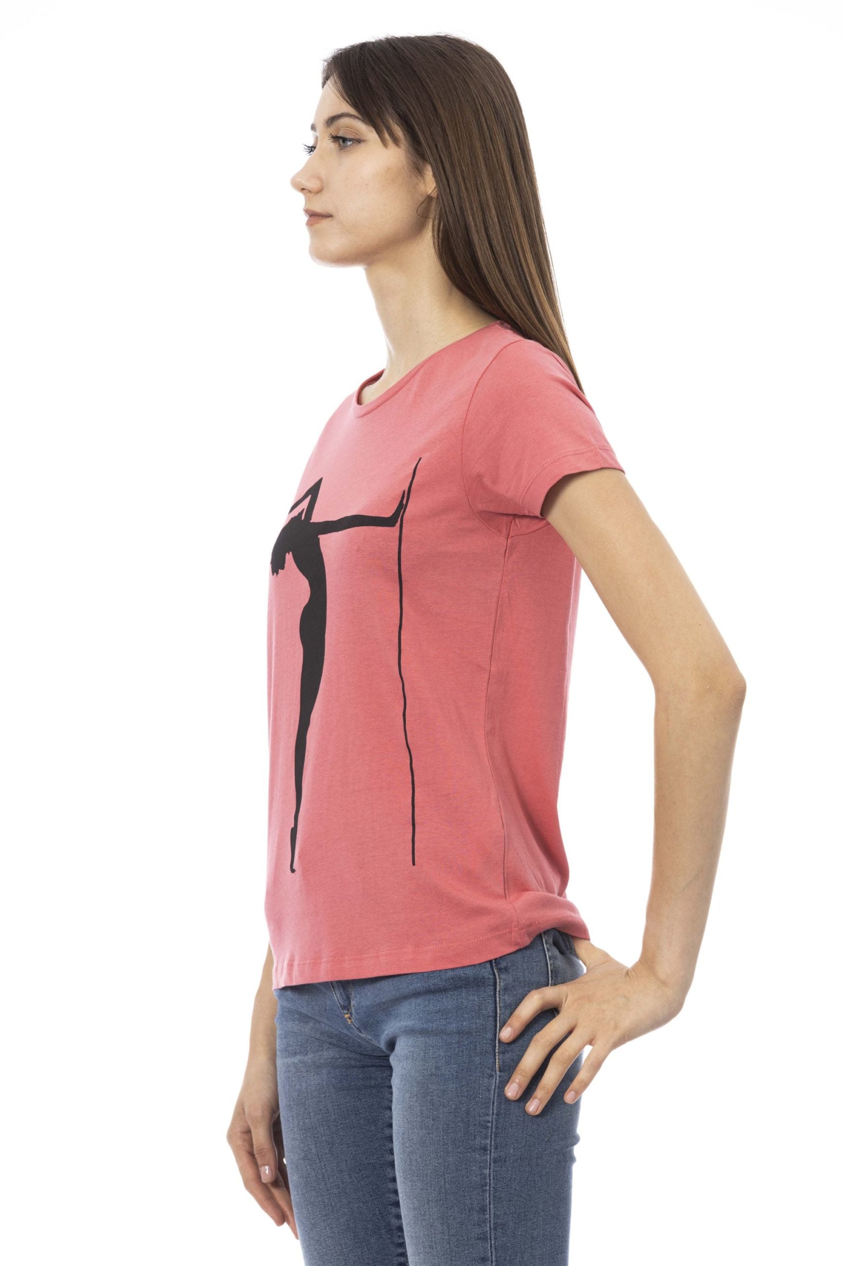 Trussardi Action Pink Cotton Tops & T-Shirt