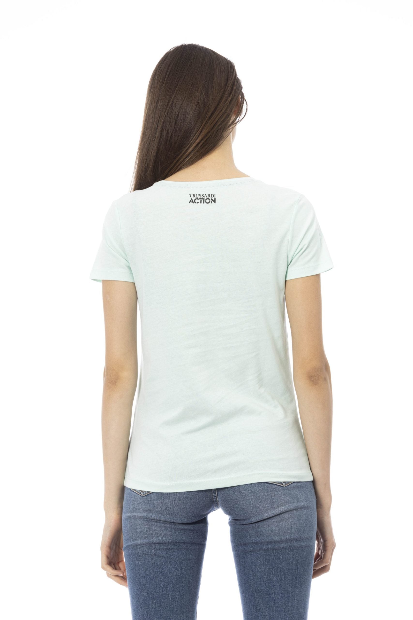 Trussardi Action Light-blue Cotton Tops & T-Shirt