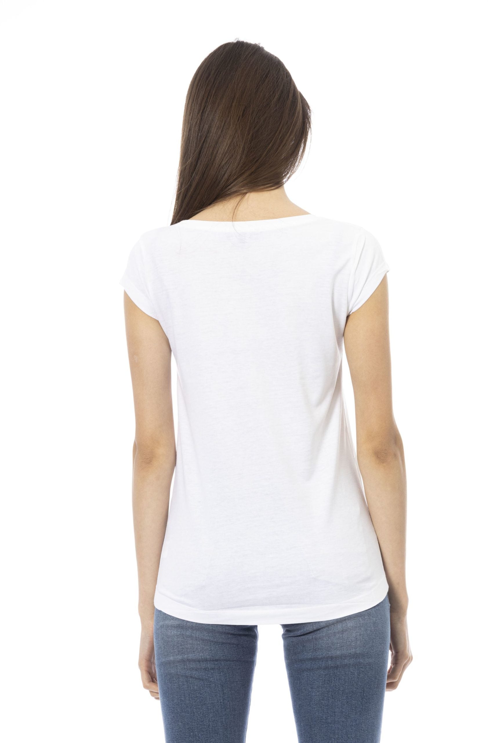 Trussardi Action White Cotton Tops & T-Shirt