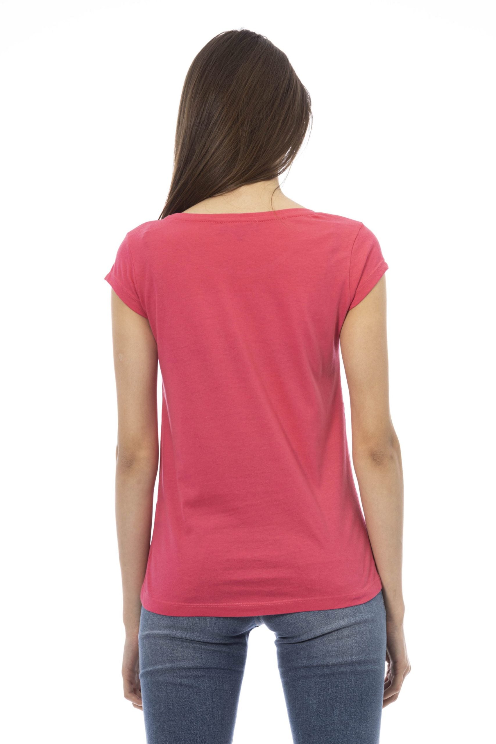 Trussardi Action Pink Cotton Tops & T-Shirt