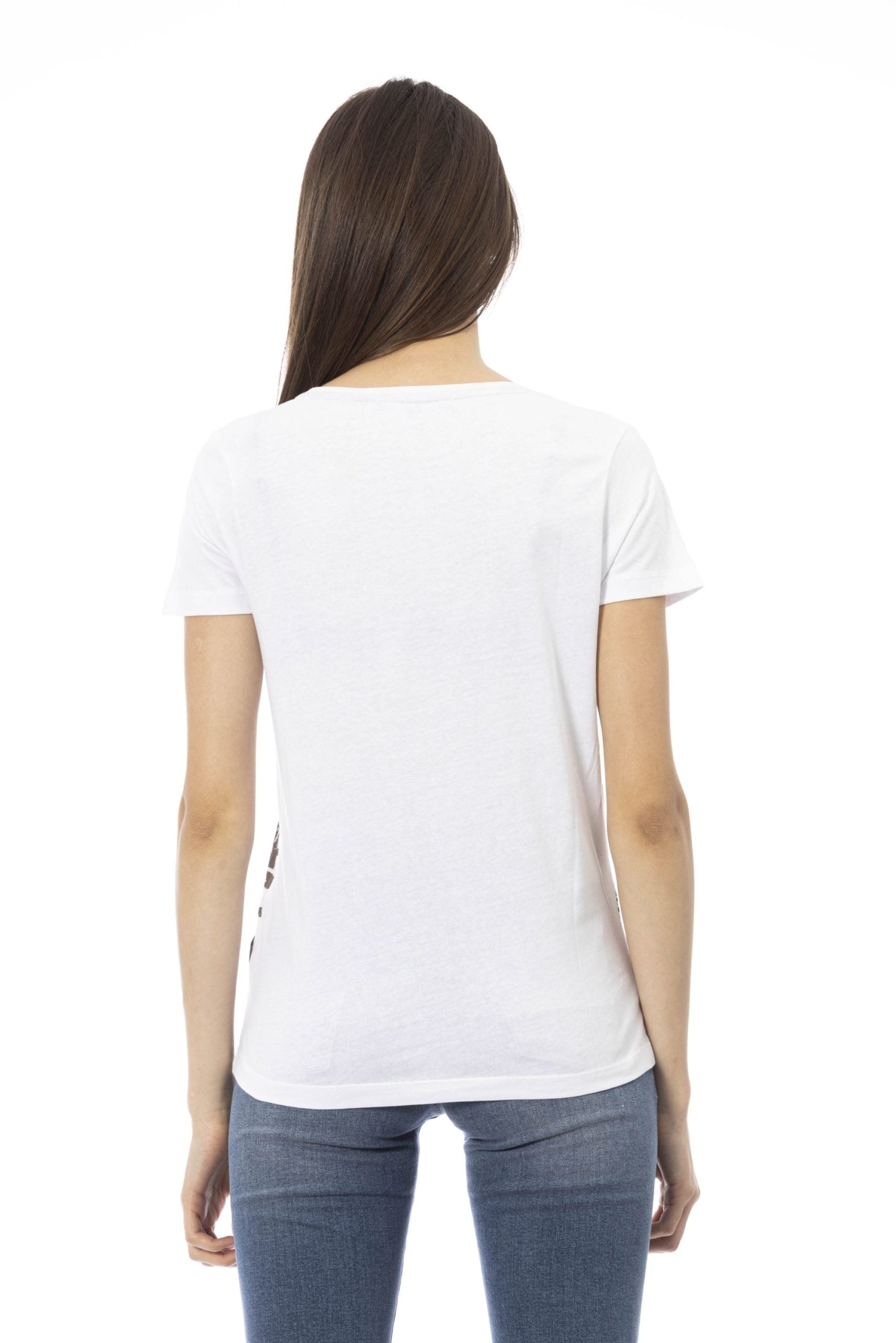 Trussardi Action White Cotton Tops & T-Shirt