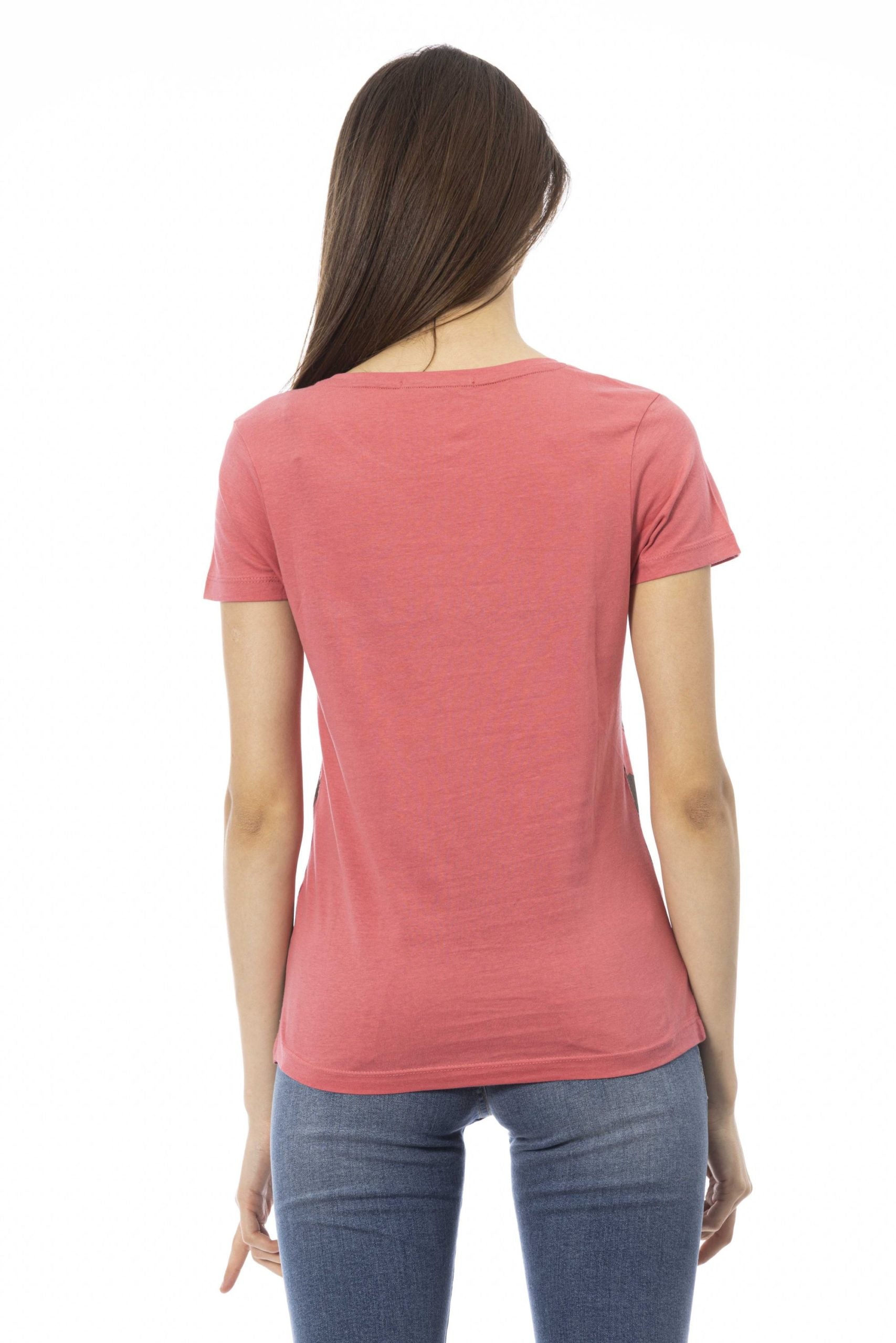 Trussardi Action Pink Cotton Tops & T-Shirt