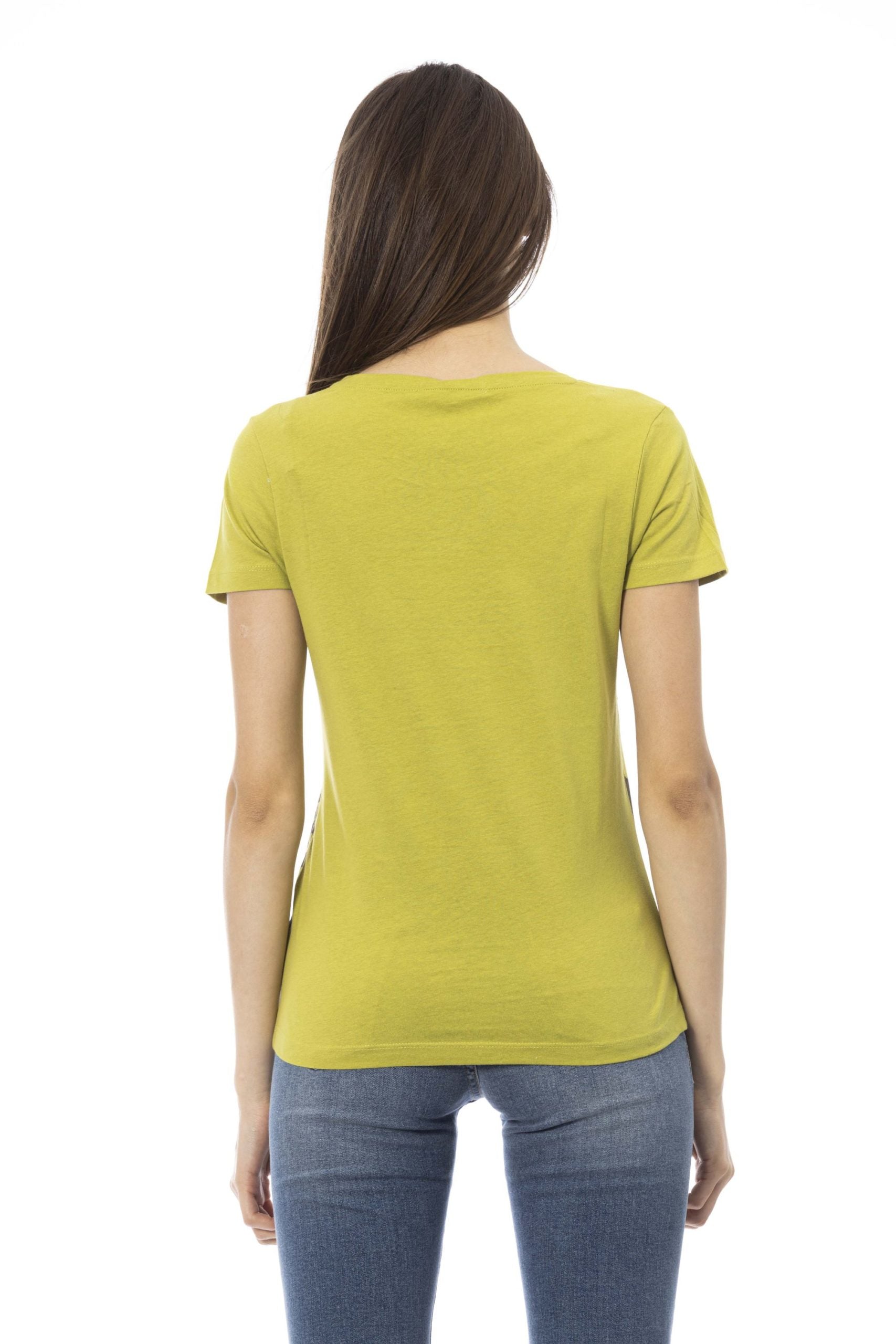 Trussardi Action Green Cotton Tops & T-Shirt